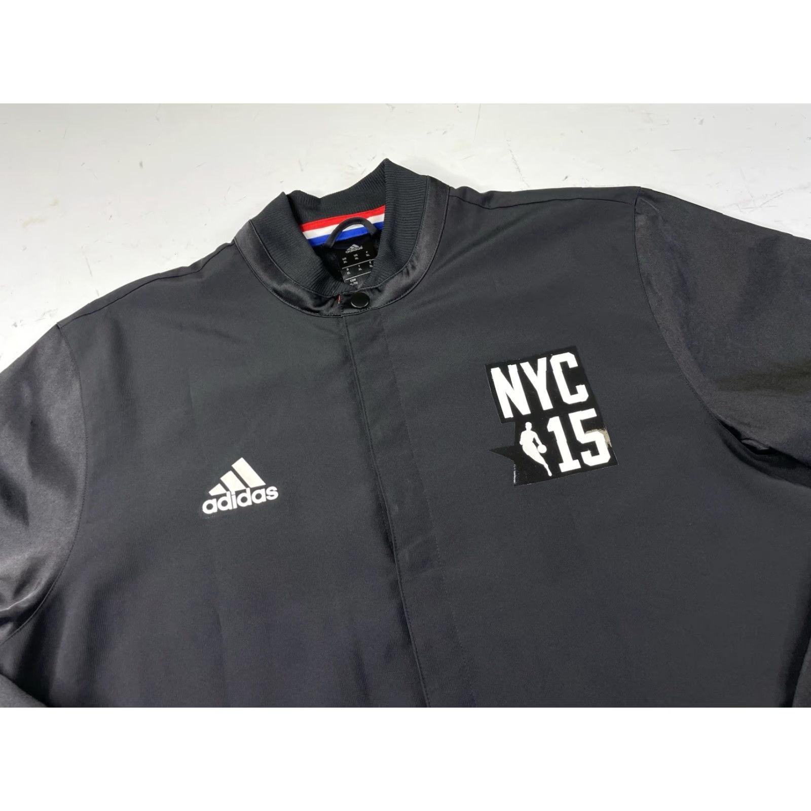 Adidas VINTAGE ADIDAS 2015 NYC NBA All Star Game Warm Up Black Button Jacket XL Men Jacket Black Stars Size US XL / EU 56 / 4 - 2 Thumbnail