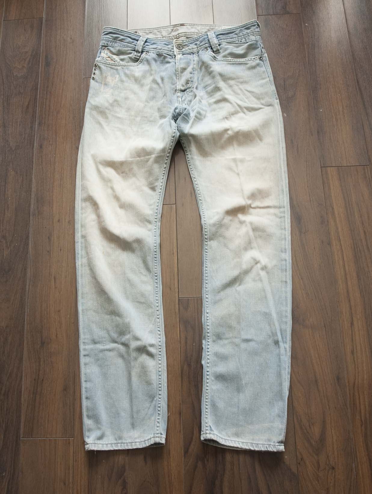 Diesel Diesel Slammer Jeans Distressed Size 32x30.5 Stains Bleached Size US 32 / EU 48 - 1 Thumbnail