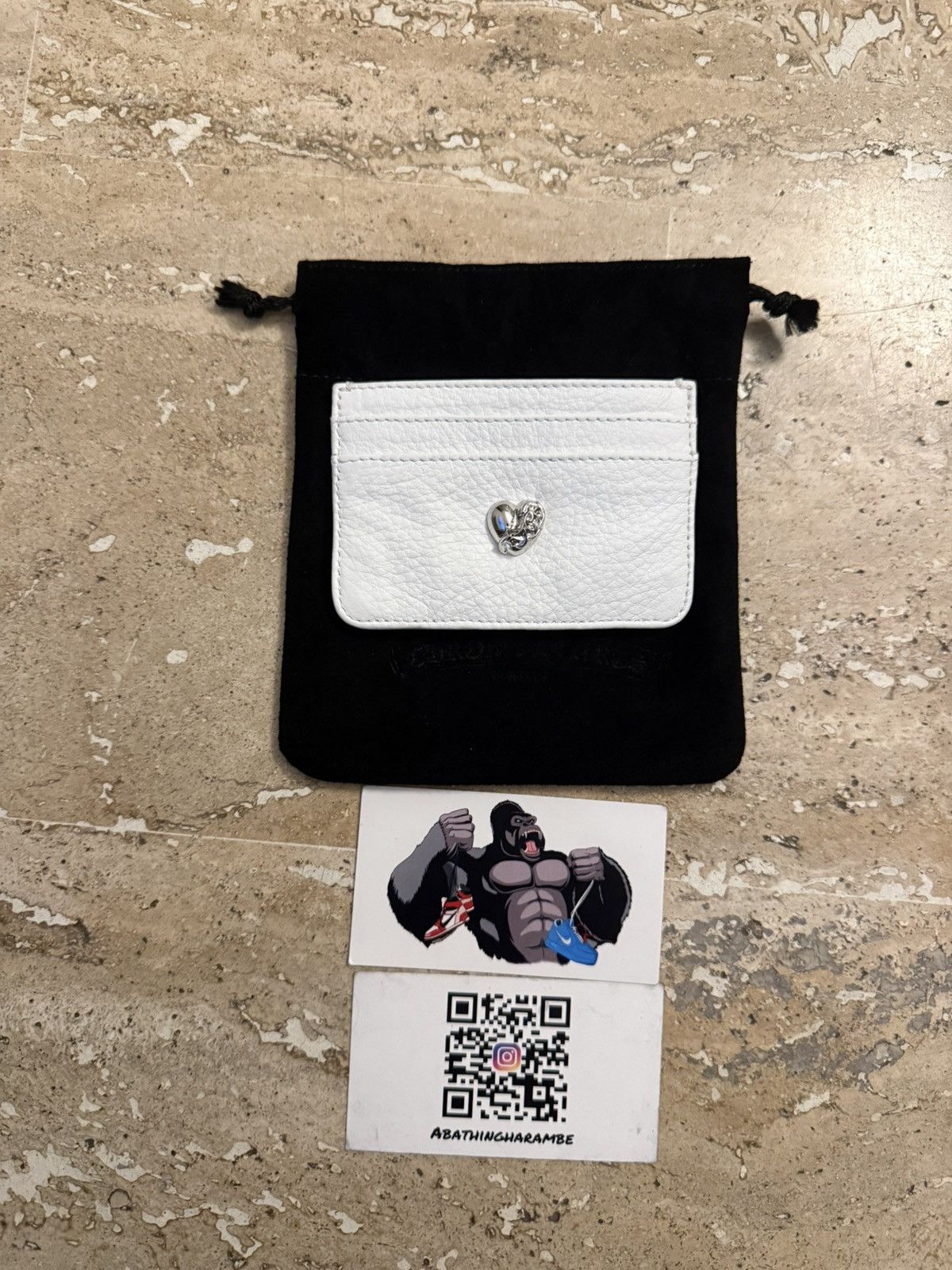 Chrome Hearts Chrome Hearts White Heart Card Holder Size ONE SIZE - 2 Thumbnail