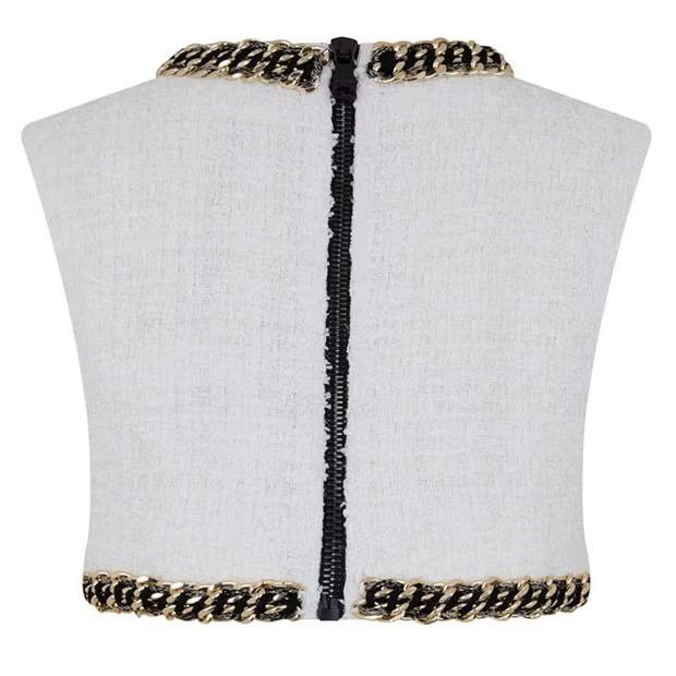 Balmain o1g2r1mq0924 Crop Top in Multicolor Size M / US 6-8 / IT 42-44 - 2 Thumbnail