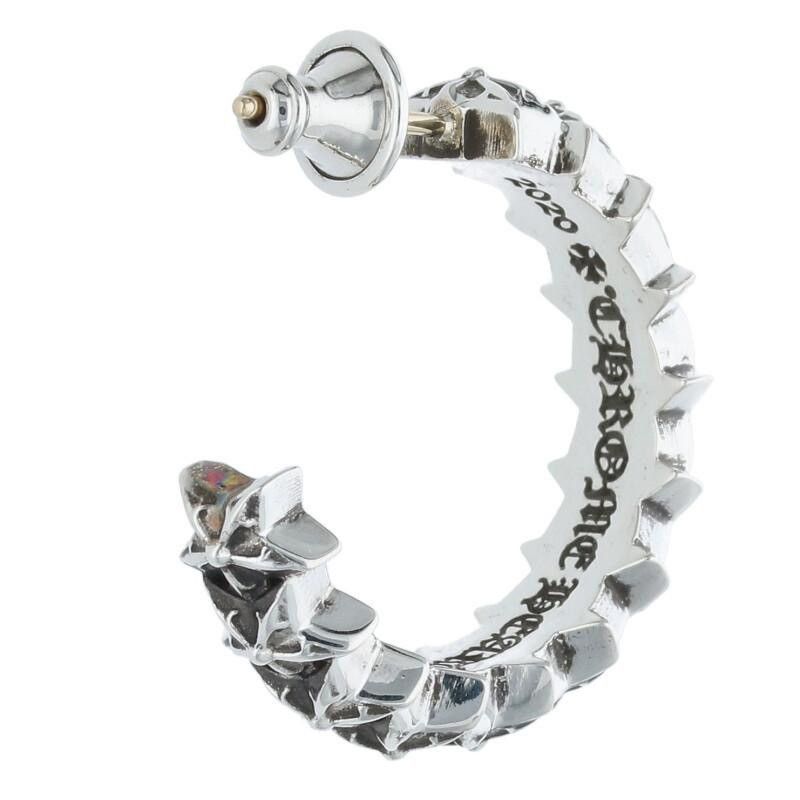 Chrome Hearts Chrome Hear Star Hoop Earring Silver Size ONE SIZE - 2 Thumbnail