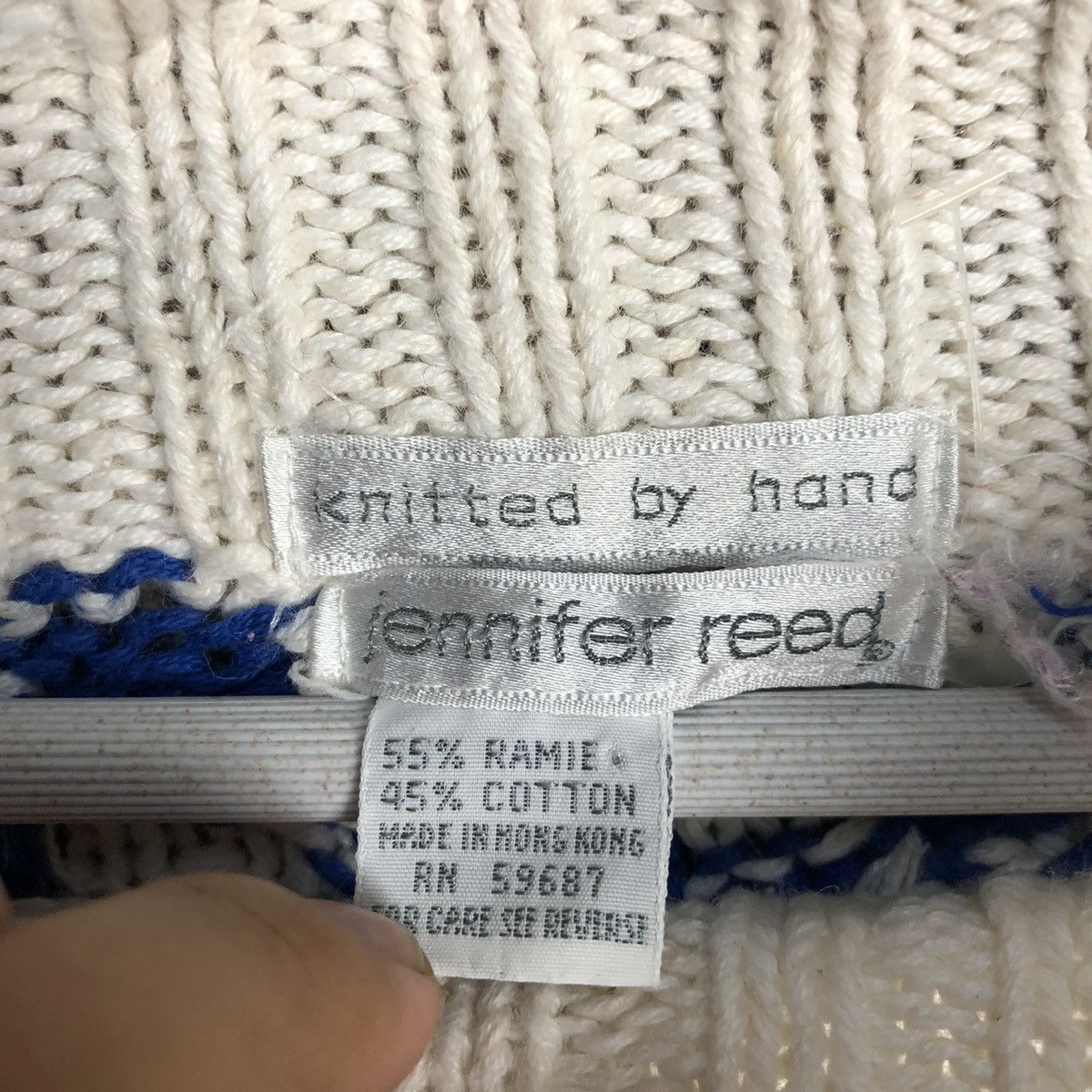Handmade Jeniffer Reed Multicolor handmade Knitwear like coogi #A261 Size US M / EU 48-50 / 2 - 11 Thumbnail