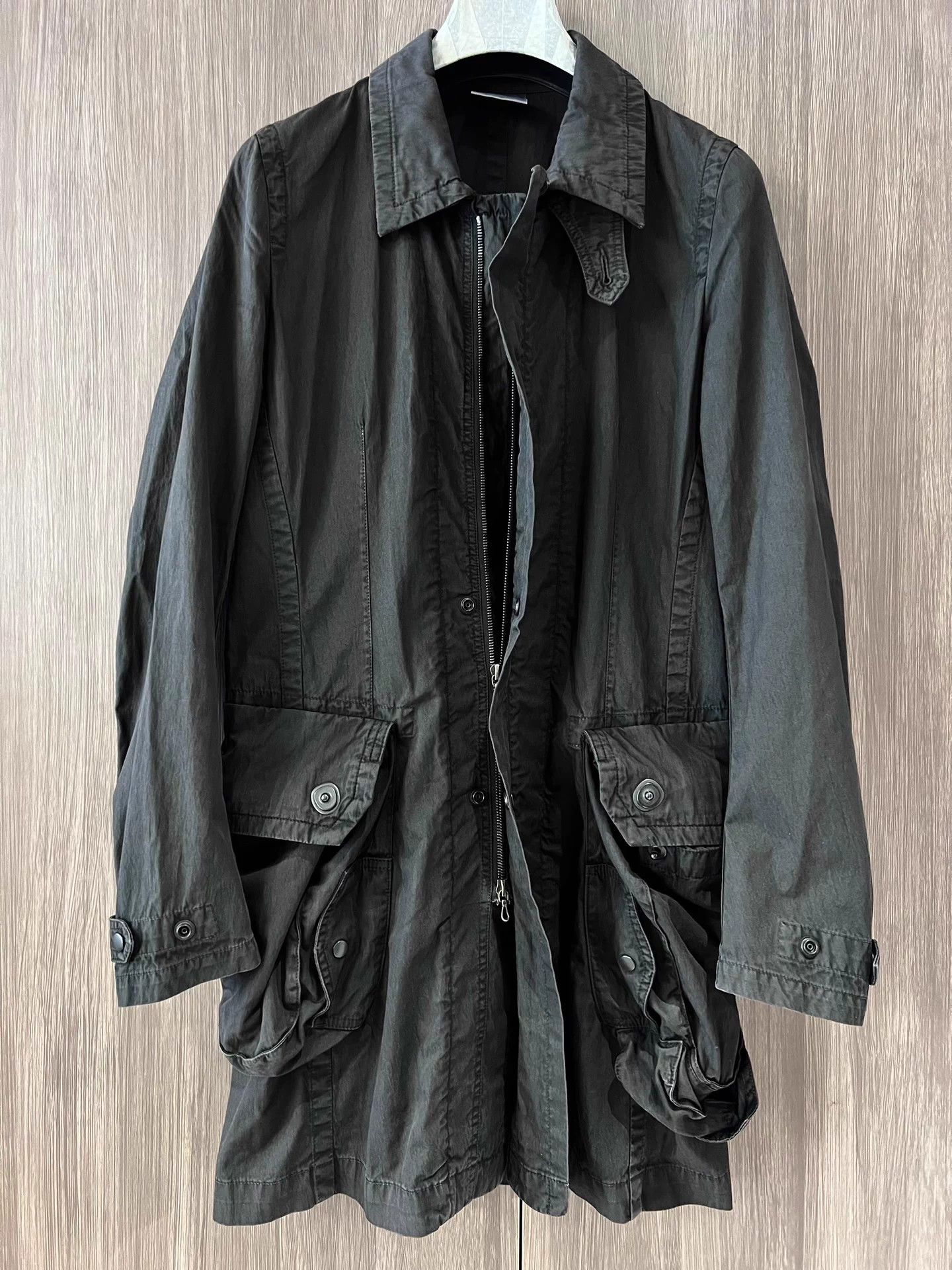 Julius Julius 7 Gas Mask Pocket Lapel Long Coat, Military Style Size US M / EU 48-50 / 2 - 6 Thumbnail