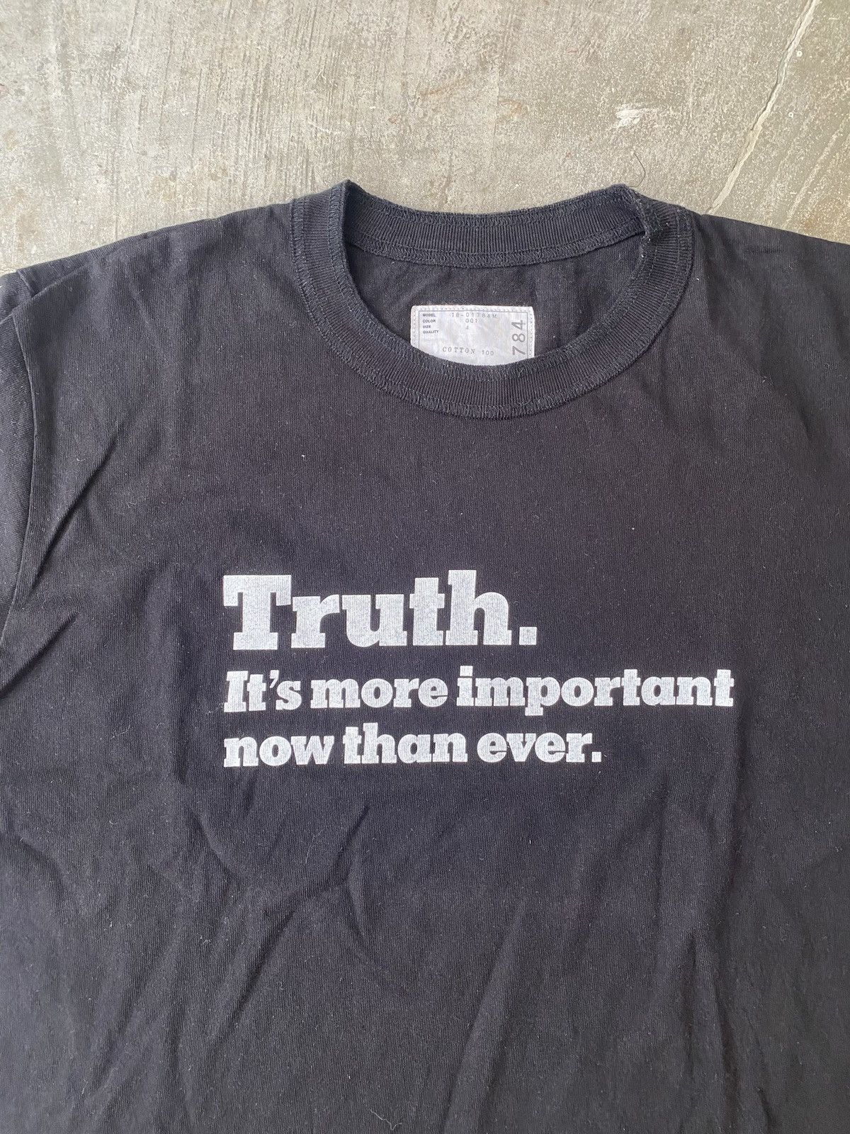 Sacai Sacai Truth Tee Kapital Comme des Garçons Yohji Yamamoto Size US XL / EU 56 / 4 - 2 Thumbnail