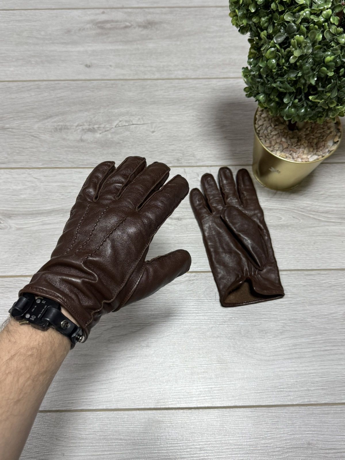 H&M Leather gloves insulated H&M Size ONE SIZE - 1 Thumbnail