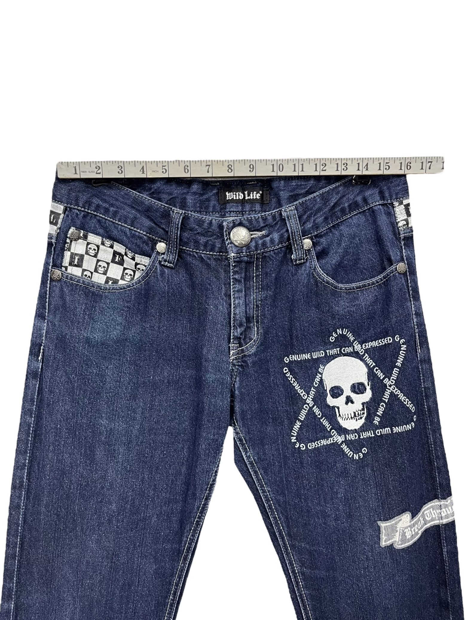 Seditionaries WILD LIFE Punk! Embroidery Skulls Inspired by Number (N)ine Size US 32 / EU 48 - 14 Thumbnail