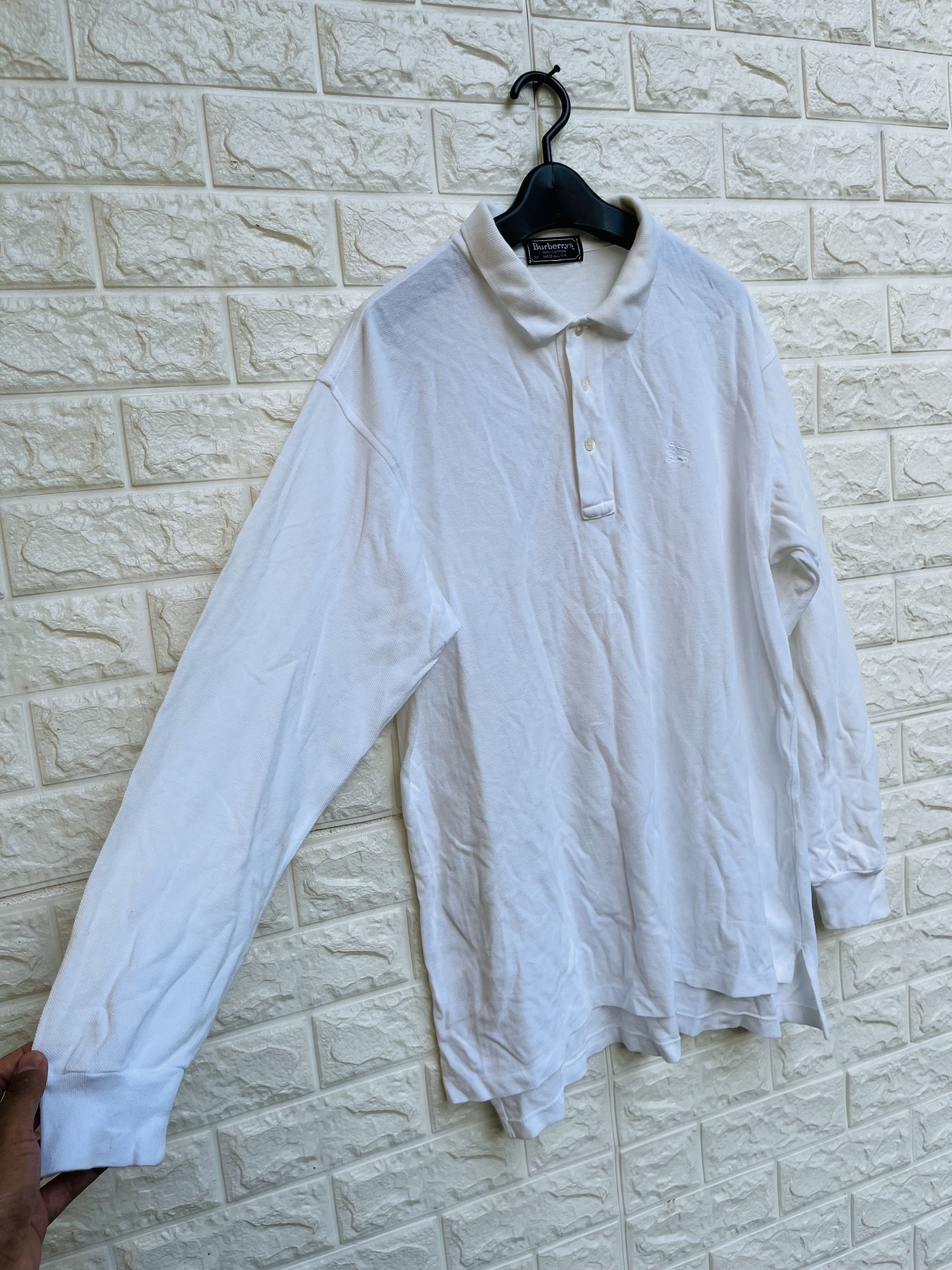 Burberry × Japanese Brand × Vintage Vintage Burberry White Designer Fashion Style Size US L / EU 52-54 / 3 - 4 Thumbnail