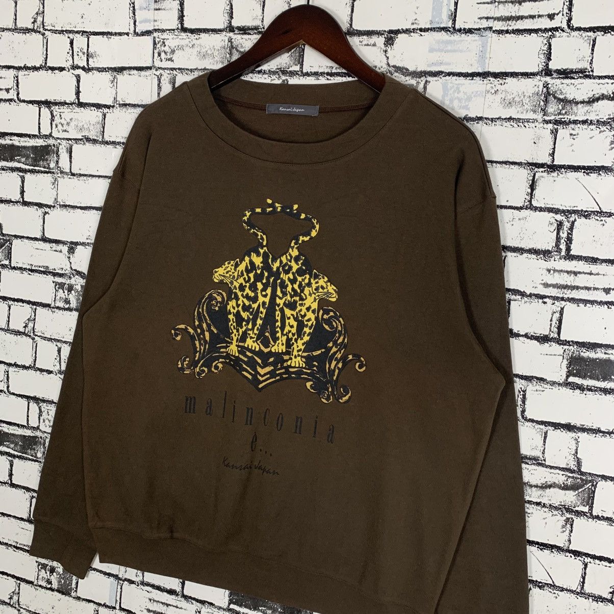 Designer × Vintage Vintage Kansai Yamamoto Fashion Designer Sweatshirt Crewneck Size M / US 6-8 / IT 42-44 - 3 Thumbnail