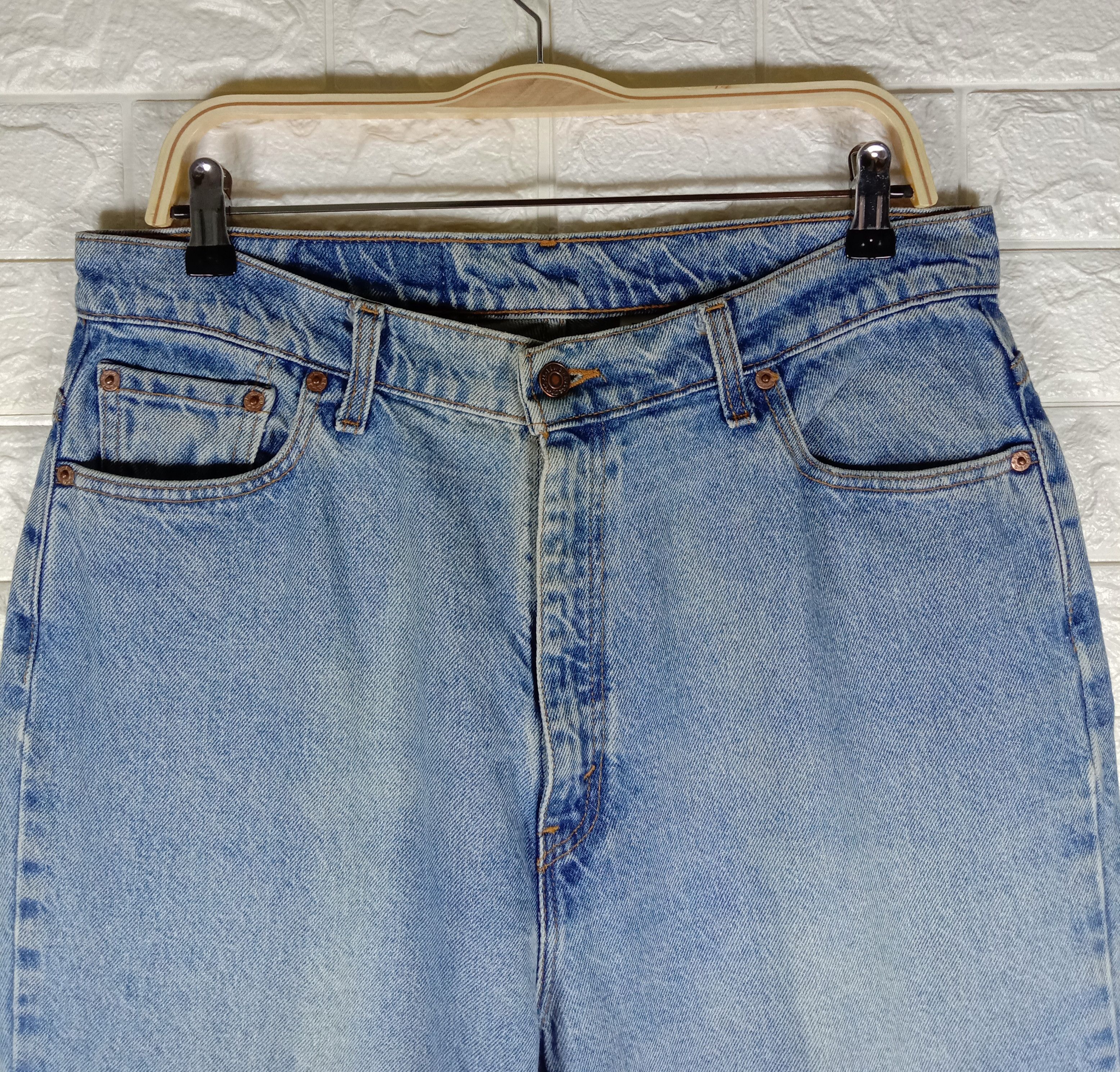 Levi's Vintage 90s Levi's 521 Jeans Blue Wash Tapered Fit Denim Size 33" - 2 Thumbnail