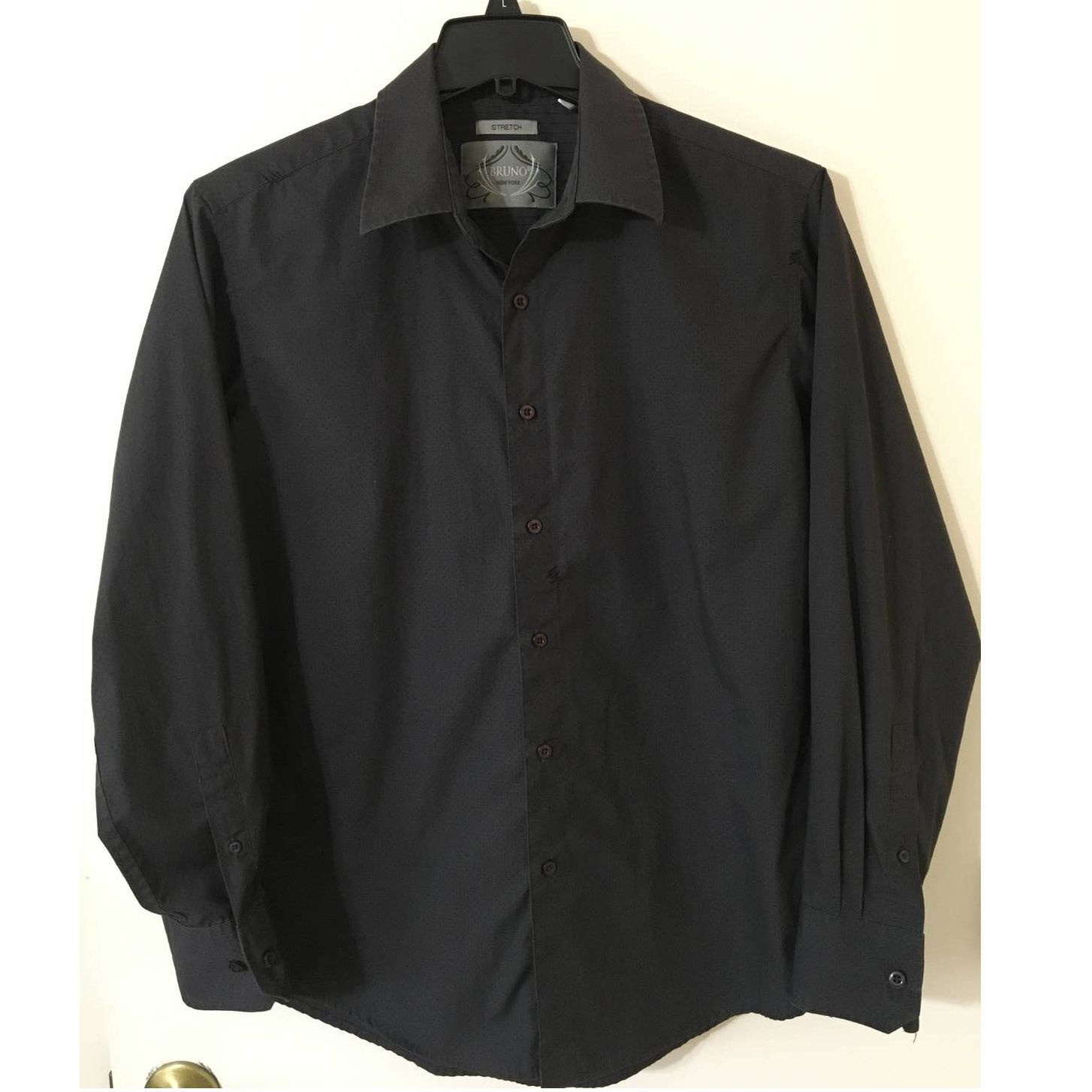 Other Bruno, New York, Stretch Medium Black & Gray Button Up Shirt Size US M / EU 48-50 / 2 - 1 Thumbnail