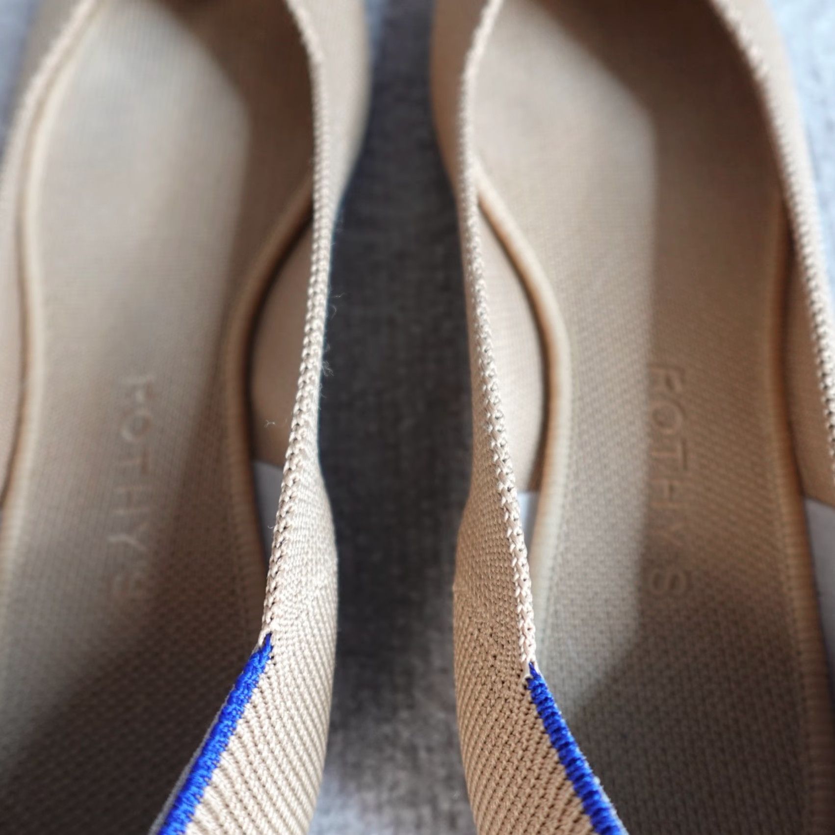 Rothy's Rothy’s Women Flat 8.5 Beige Ecru Point Solid Slip On Summer Casual Women Flats Size US 9 / IT 39 - 4 Thumbnail