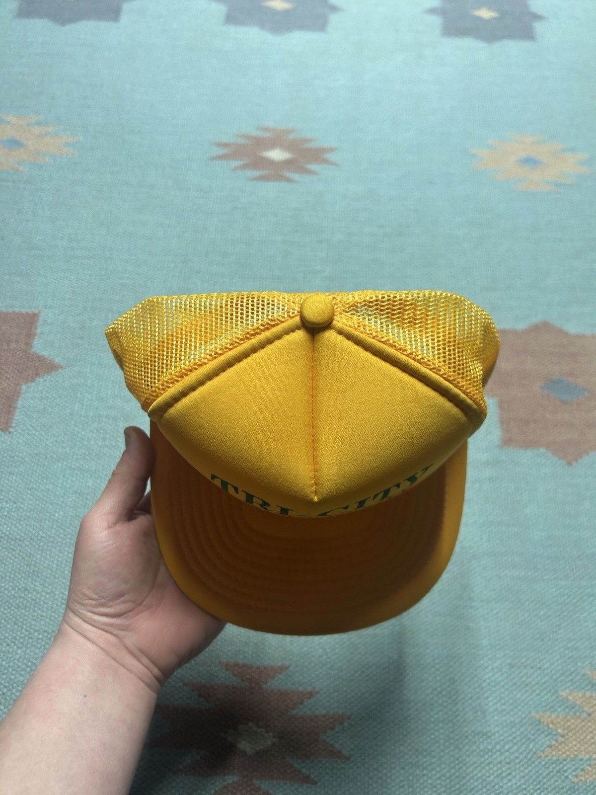 Vintage trucker hat Tri City public auto auction bay city Michigan Size ONE SIZE - 3 Thumbnail
