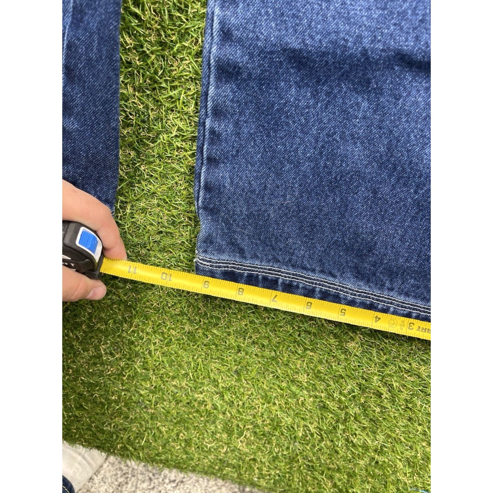 Vintage VINTAGE Musso Jeans Men 44x32 Baggy Wide-Leg Denim 5-Pocket Grunge NWT Retro Workwear Blue Cotton Musso Mens Jeans 90s Style Size US 44 / EU 60 - 4 Thumbnail