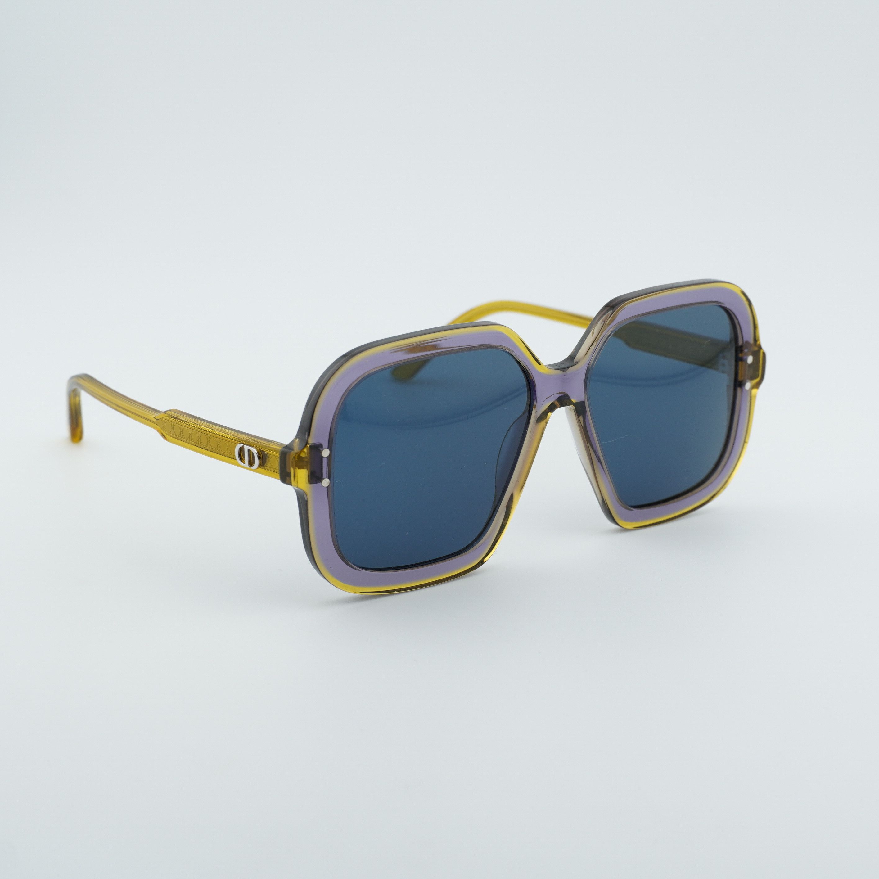 Dior Dior DIORHIGHLIGHT S1I 60B0 Sunglasses Yellow Square Frame Size ONE SIZE - 11 Thumbnail