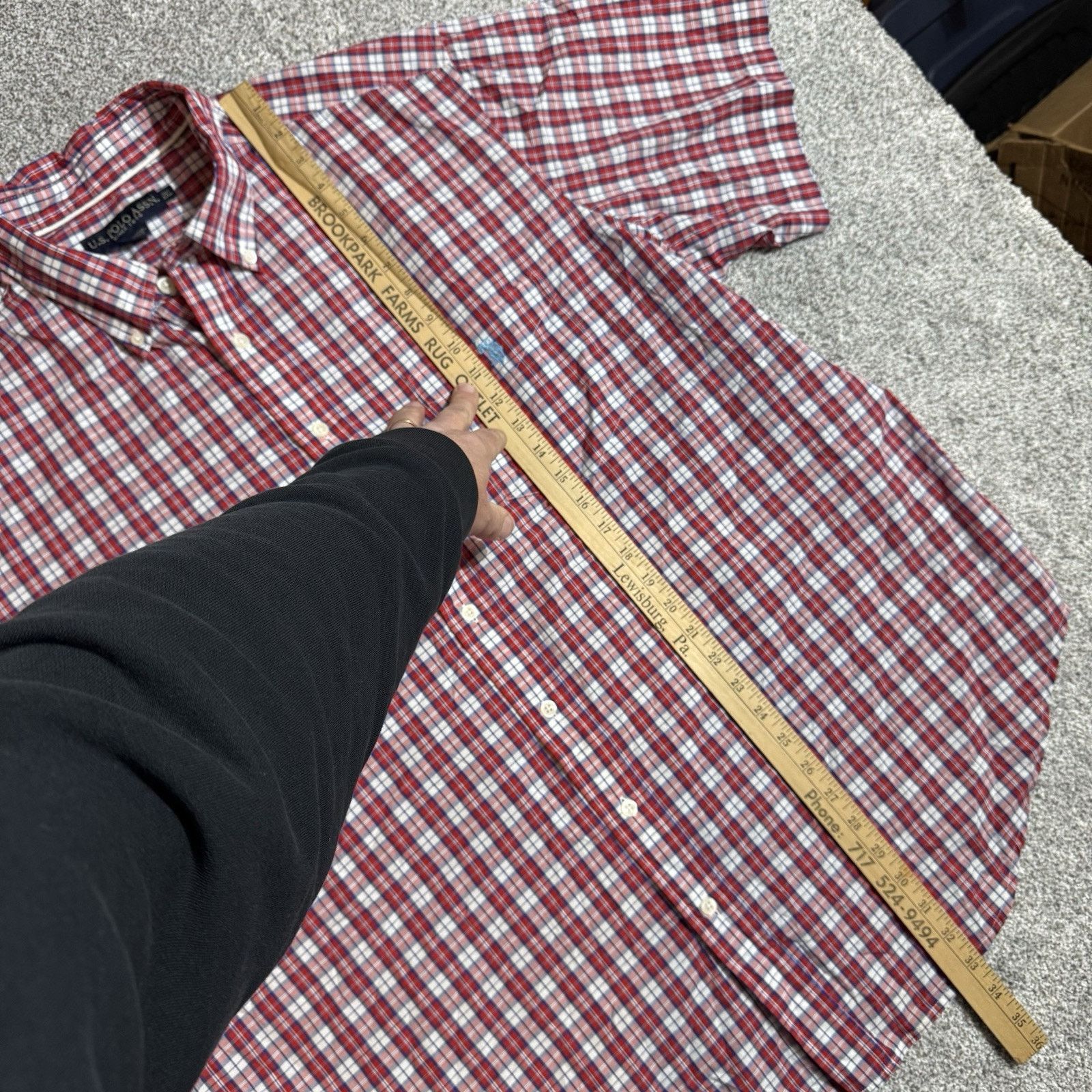 U.S. Polo Assn. US Polo Assn Button Up Shirt Mens 2XL Plaid Academia Preppy Size US XXL / EU 58 / 5 - 2 Thumbnail
