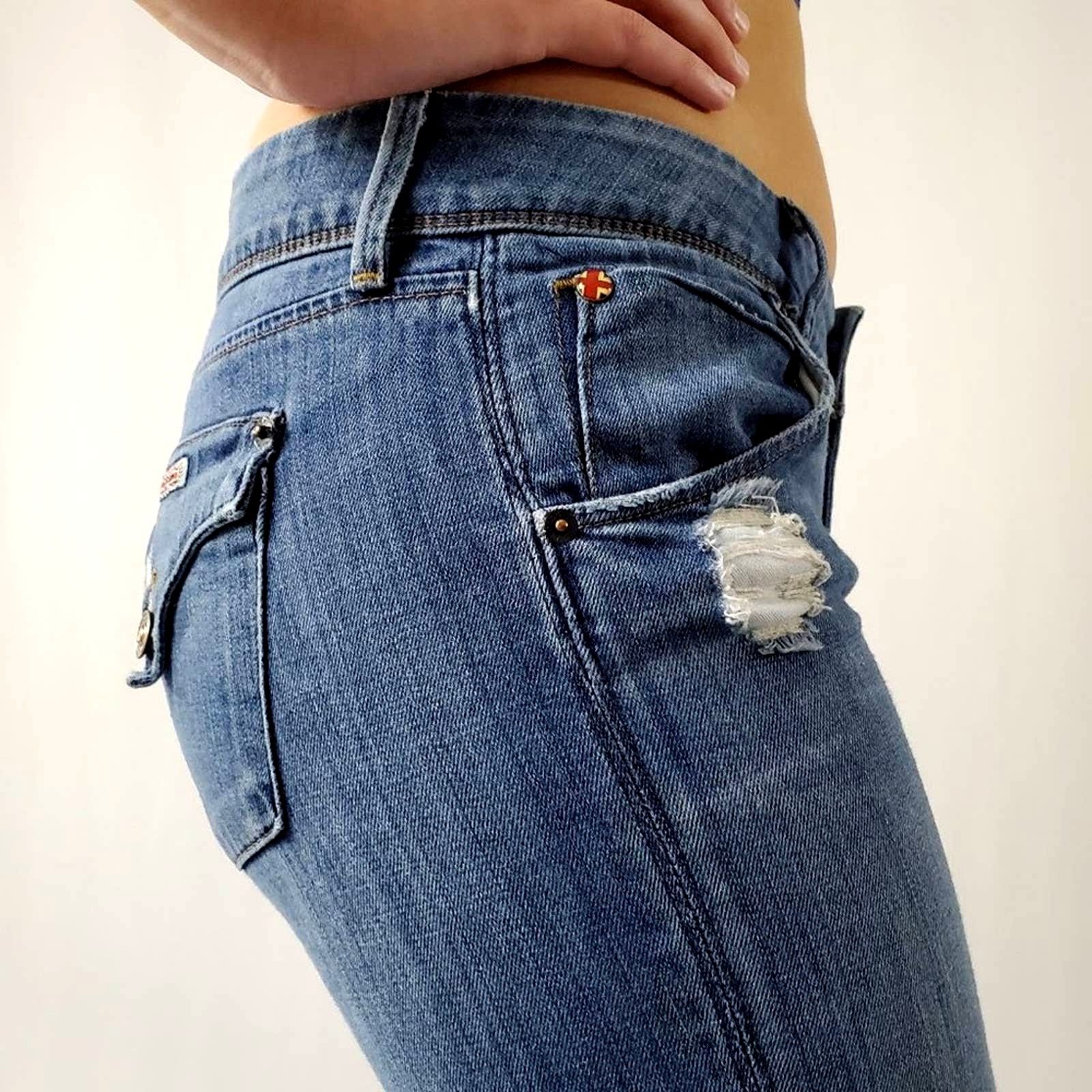 Hudson Vintage Y2K Hudson Napo Collin Flap Low Rise Jeans - 29 Size 29" - 4 Thumbnail