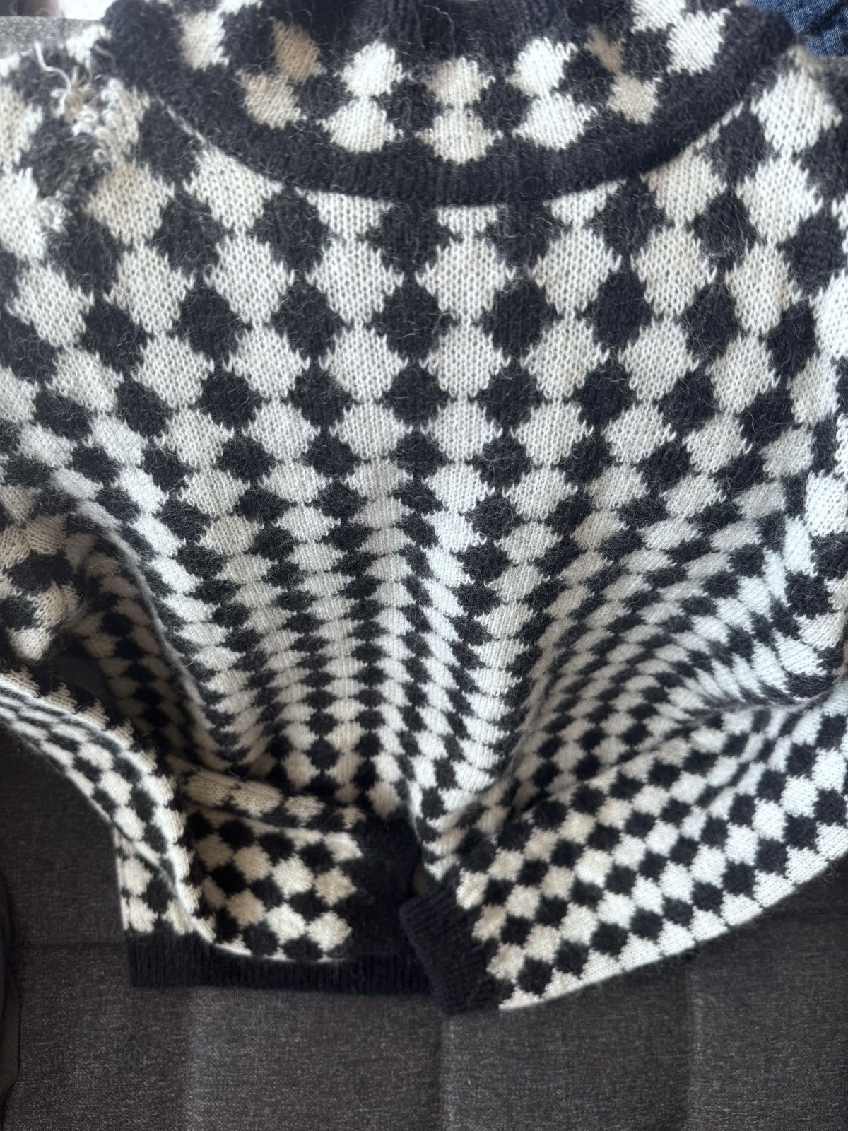 Saint Laurent Paris YSL Checkered Sweater Size US M / EU 48-50 / 2 - 3 Thumbnail