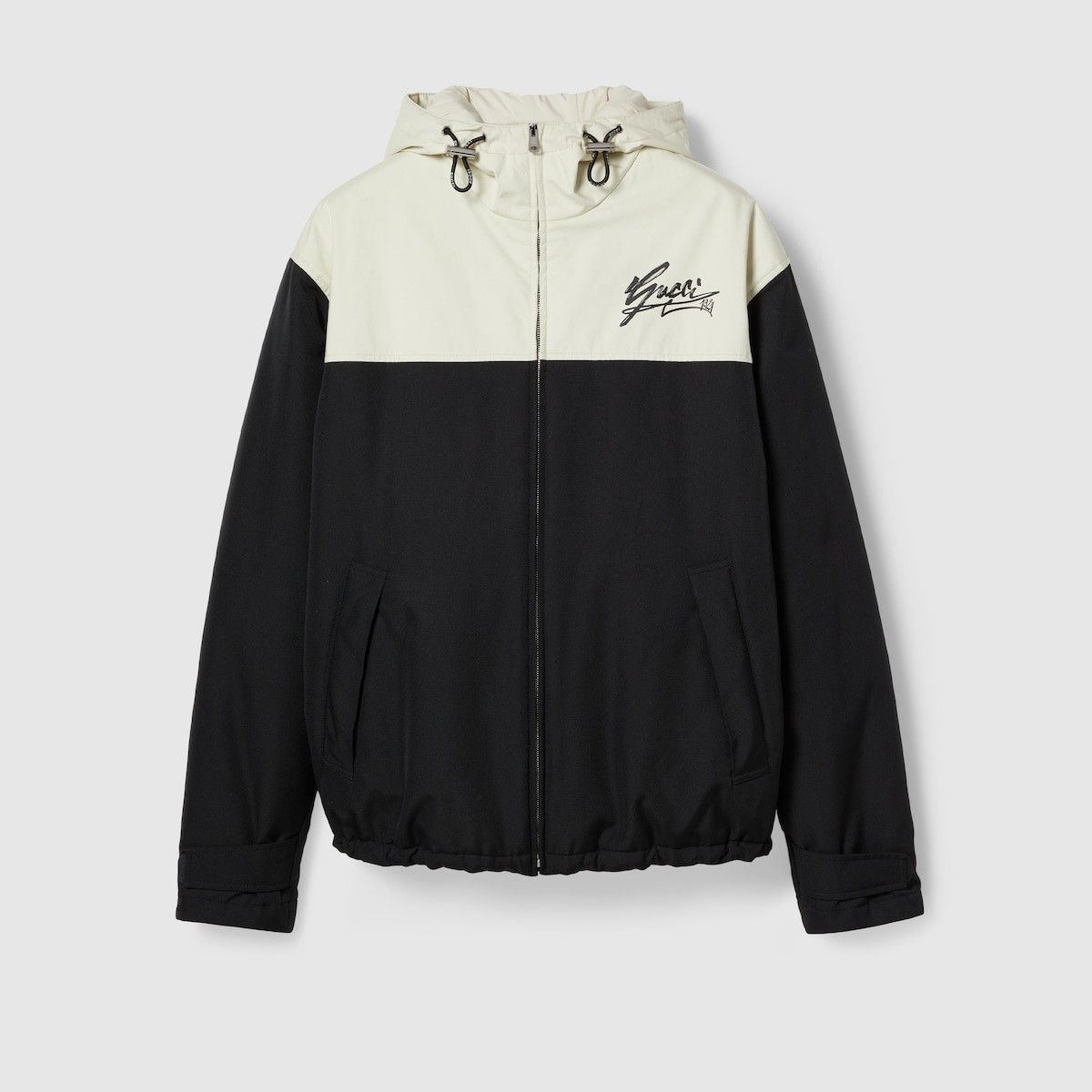Gucci o1loc1c1225 787197 Technical Cotton Canvas Hooded Jacket Size US L / EU 52-54 / 3 - 1 Thumbnail