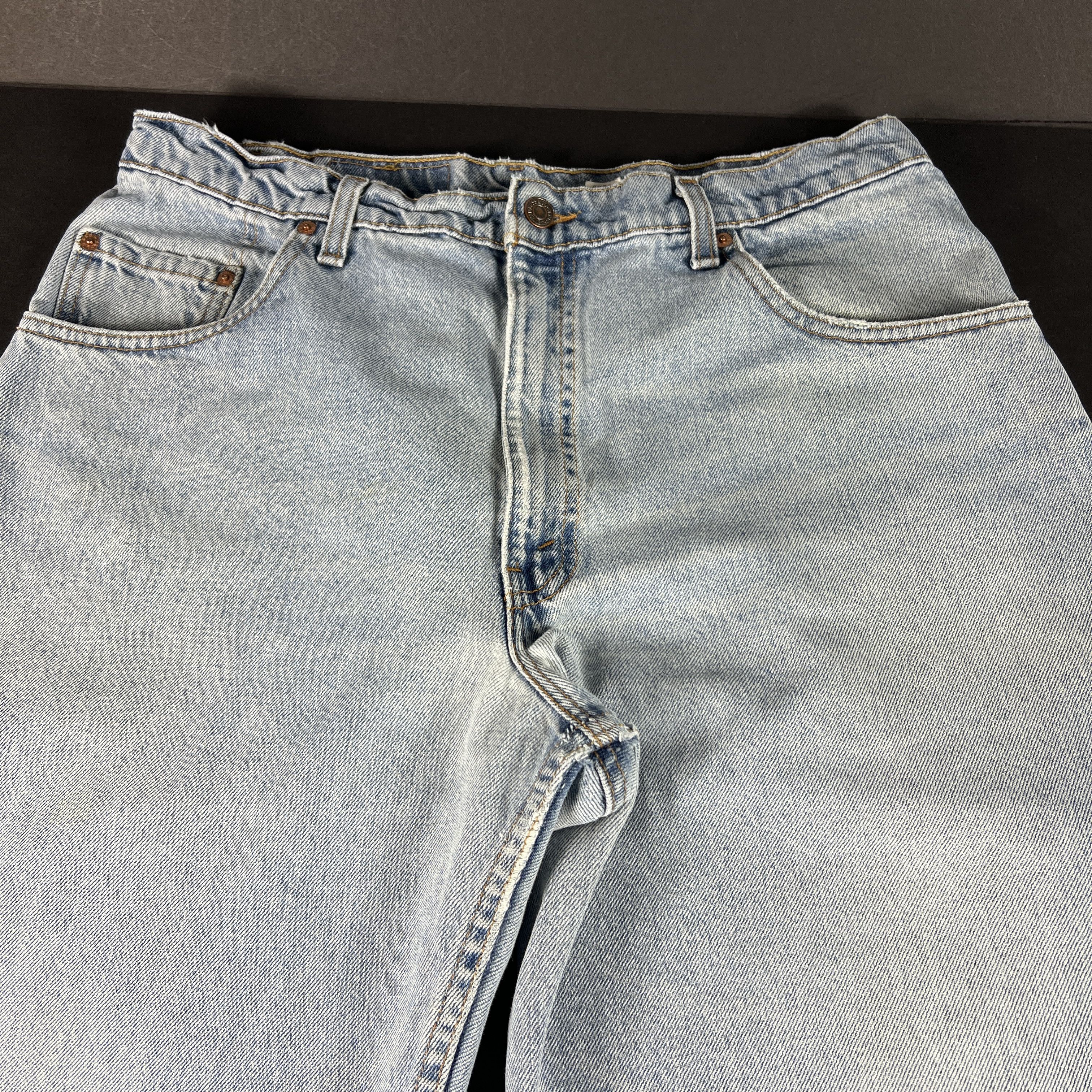 Levi's × Vintage VTG 90s Levi's Jeans 560 Loose Tapered Blue Denim Size US 35 - 5 Thumbnail