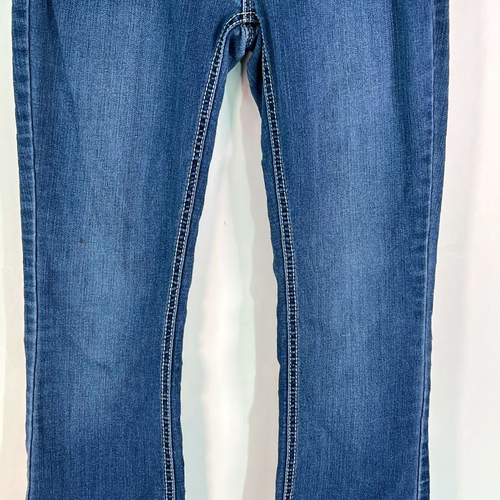 Joe Boxer Joe Boxer Jeans Women Size 5 Bootcut Denim 28 in Waist 30 in Inseam Ultra Low Rise Blue 5-Pocket Womens Size 27" / US 4 / IT 40 - 5 Thumbnail