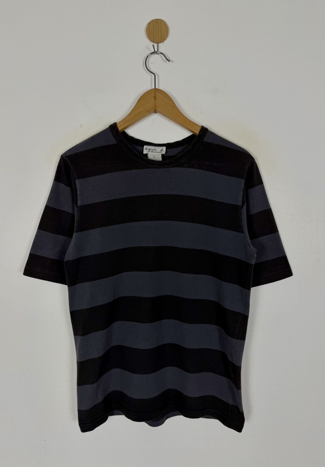 agnes b. Agnes B homme paris stripe shirt Size US S / EU 44-46 / 1 - 1 Thumbnail