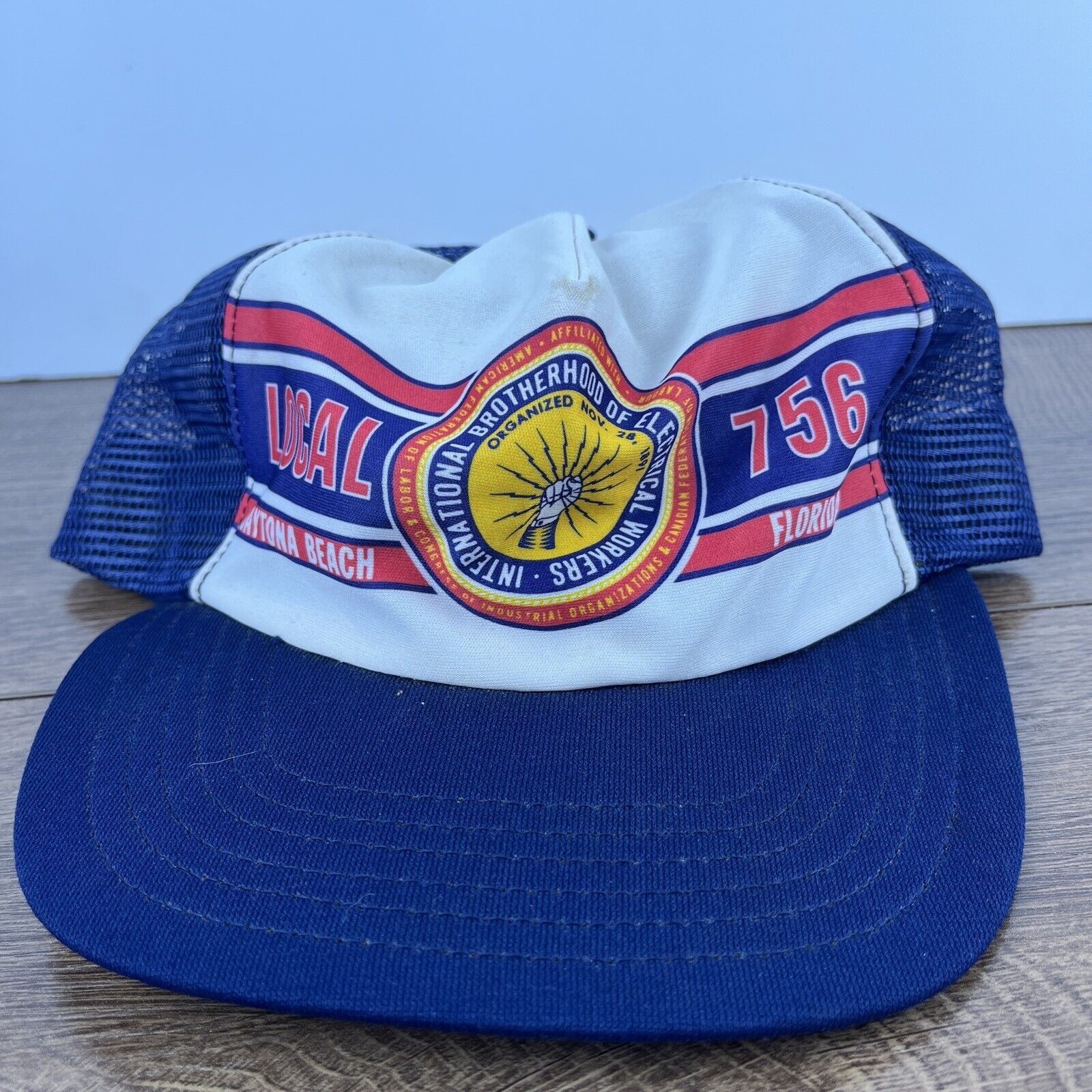 Other Daytona Beach Florida Local 756 Hat Blue Adjustable Hat Adul Size ONE SIZE - 1 Thumbnail