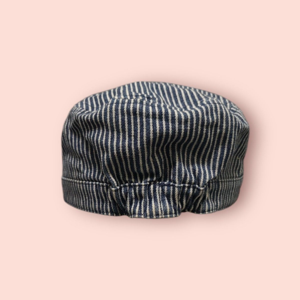 Japanese Brand × Vintage RARE REVERSIBLE DENIM/HICKORY STRIPES WORKER HAT JAPAN Size ONE SIZE - 17 Thumbnail
