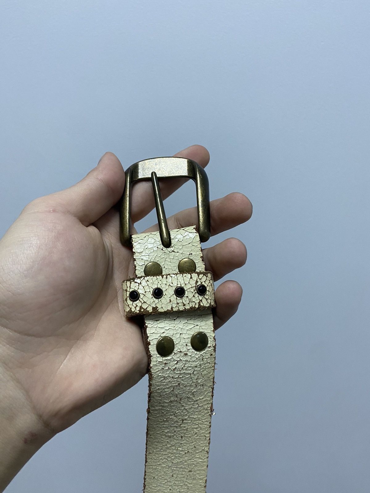 Ed Hardy × Vintage Ed Hardy Vintage All Print Belt Skull Tattoo Y2K leather Size ONE SIZE - 3 Thumbnail