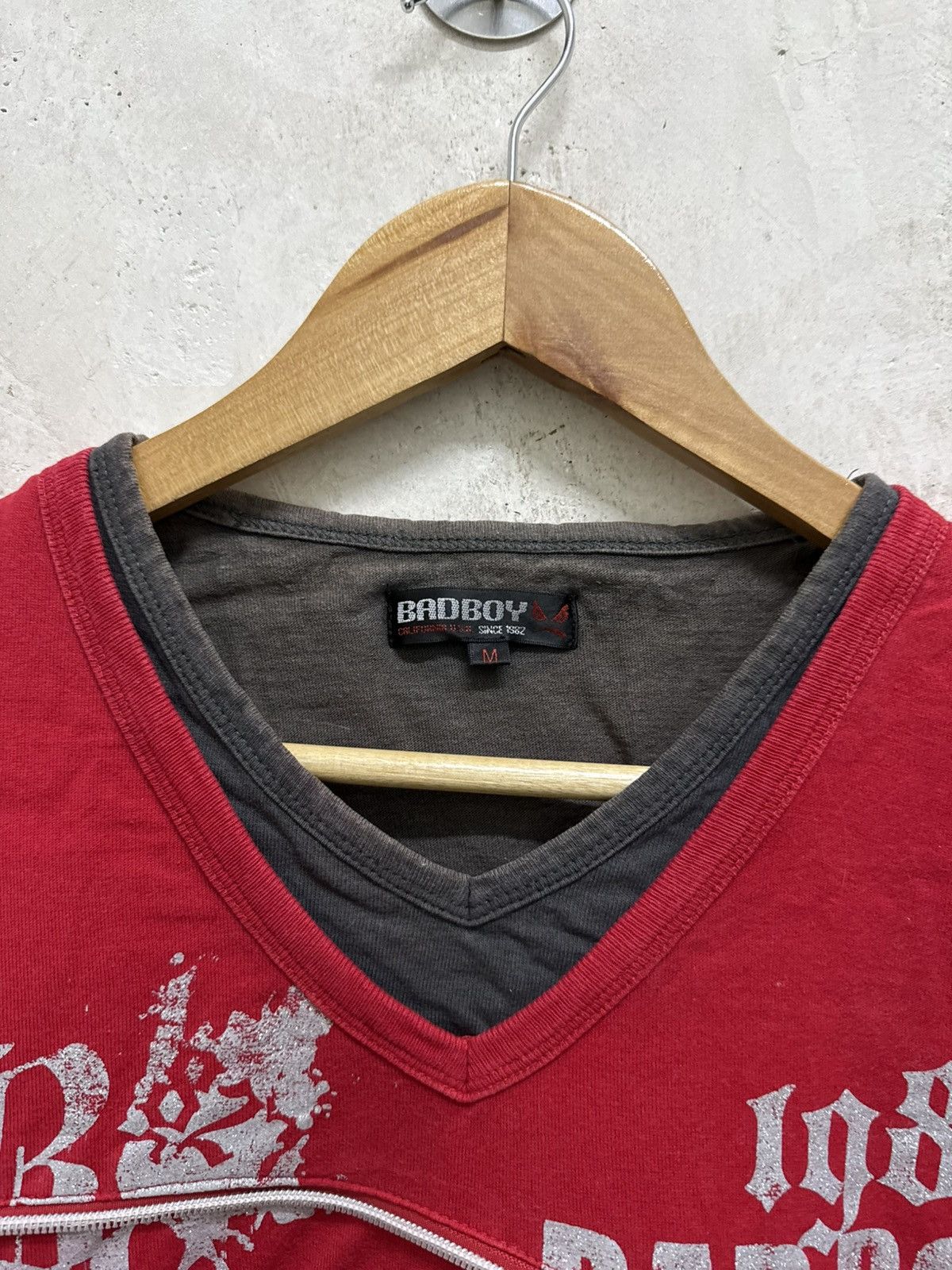 Japanese Brand 2000s Bad Boy Poems Asymmetrical Bondage Zipper grunge Tees Size US S / EU 44-46 / 1 - 6 Thumbnail