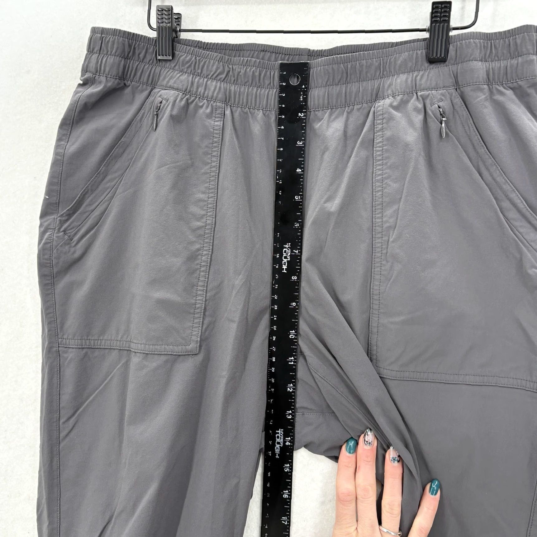 Duluth Trading Company Duluth Flex Sidewinder Lightweight Jogger Pants Womens Large Gray Stretch Trail Size 36" / US 14 / IT 50 - 7 Thumbnail