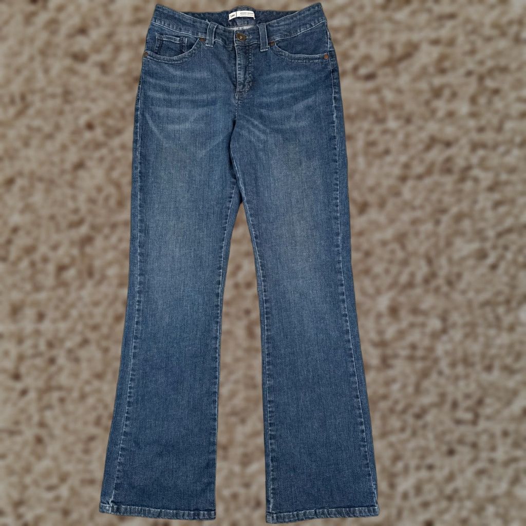 Lee VINTAGE Lee Jeans Women 10 Bootcut Denim Mid Rise 29in Waist Distressed Cotton Blend Womens Size 32" / US 10 / IT 46 - 1 Thumbnail