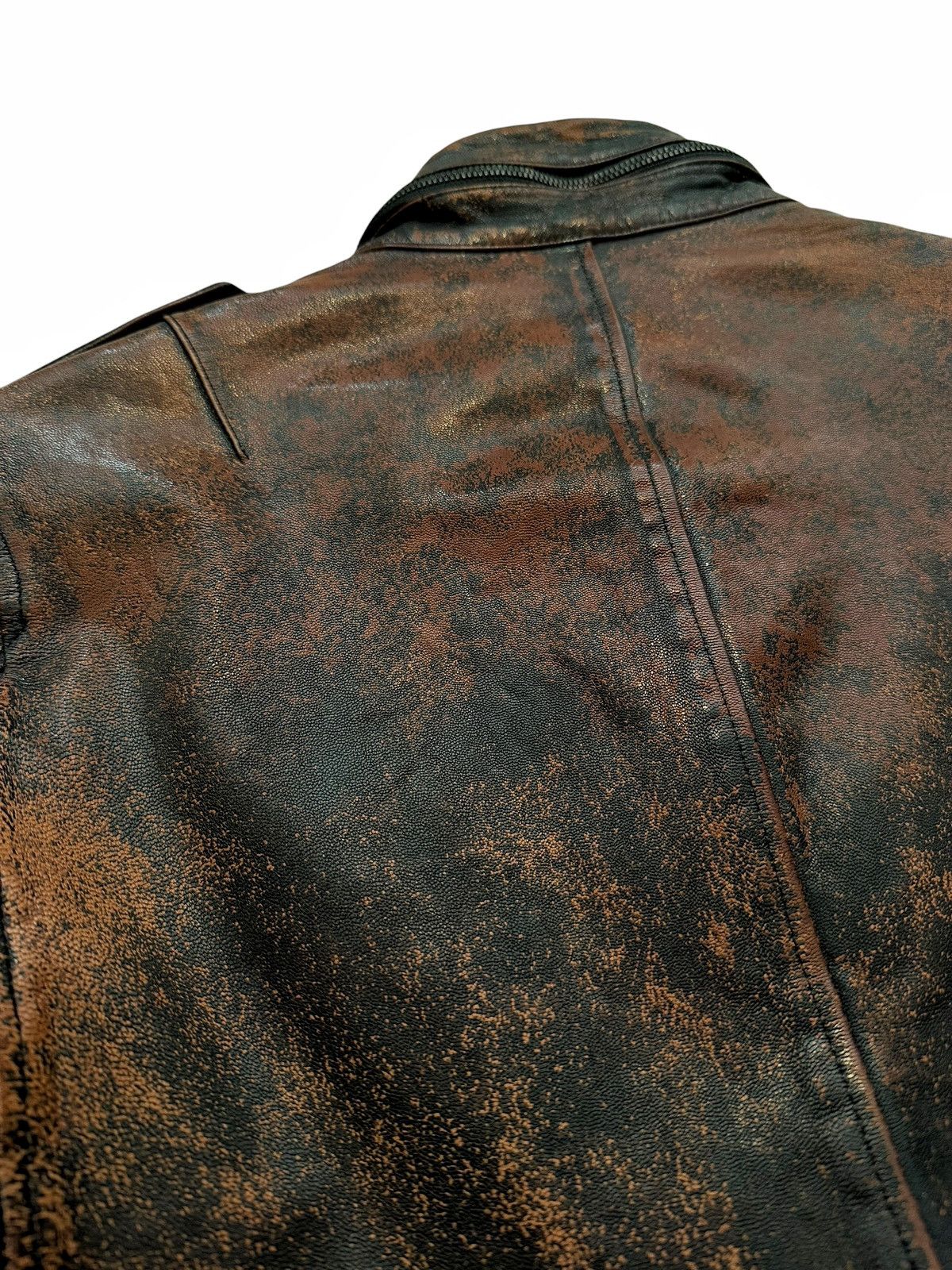 Isamu Katayama Backlash GRAIL x Backlash 1/1 “Rust” Speckled Leather Jacket Size US L / EU 52-54 / 3 - 9 Thumbnail