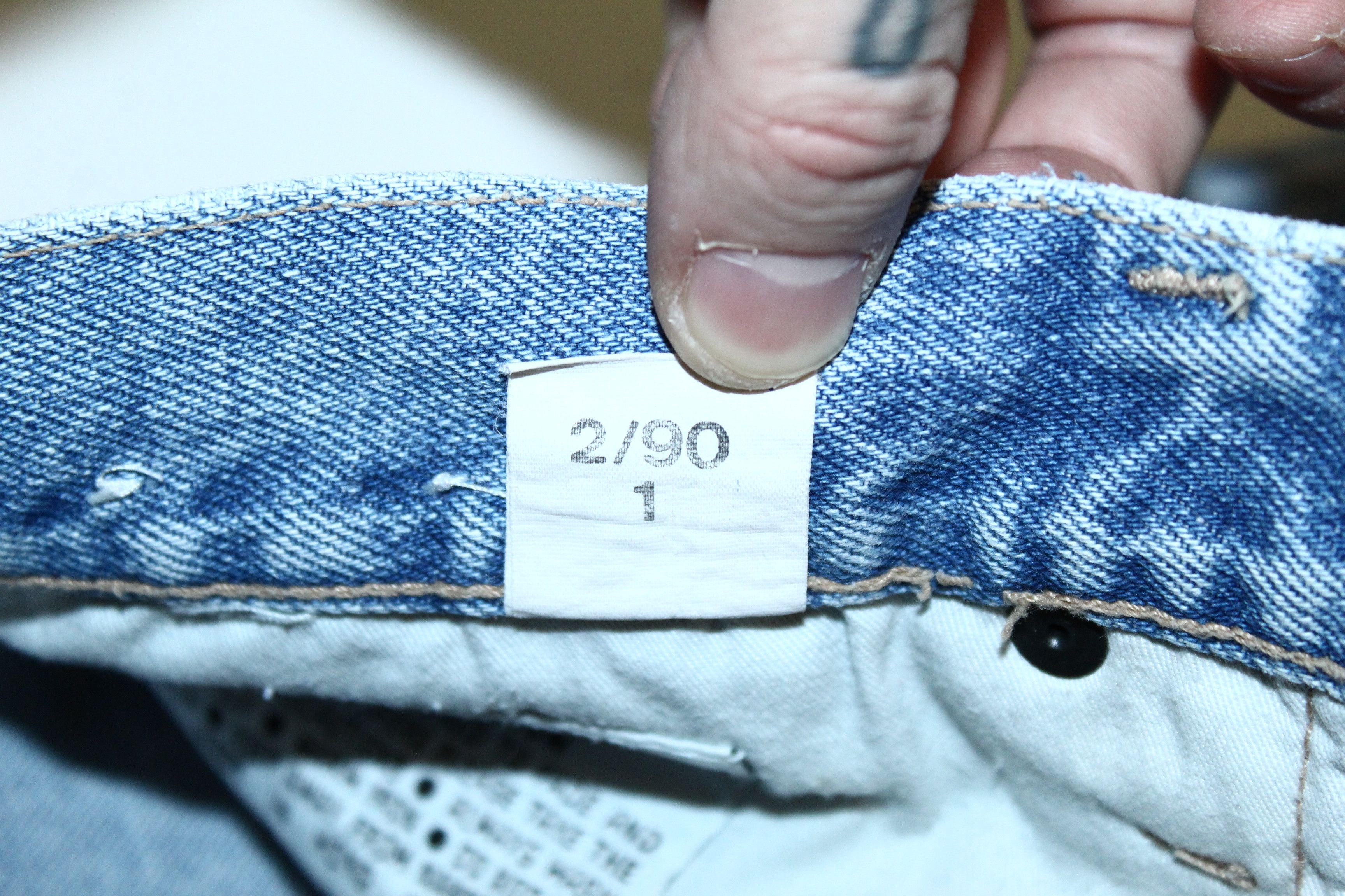 Japanese Brand Rare🔥80's Hard Core essential taper stonewash baggy jeans Size US 33 - 9 Thumbnail