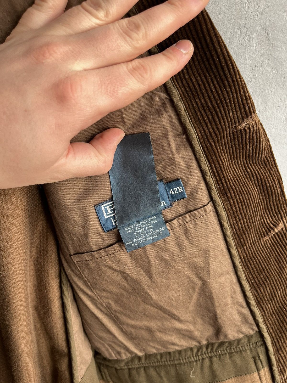 Polo Ralph Lauren × Vintage Vintage POLO RALPH LAUREN Corduroy Blazer Work Jacket Size 42R - 14 Thumbnail