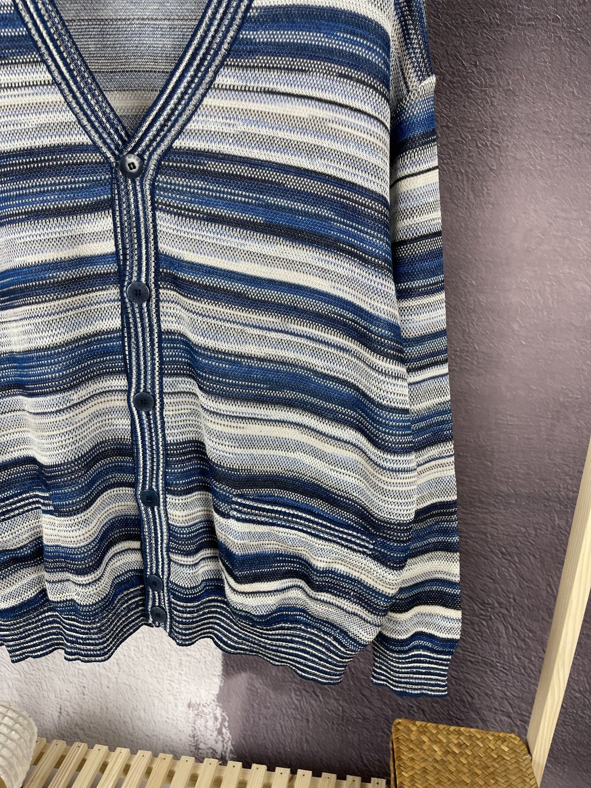 Missoni Missoni Sport cotton linen multicoloured cardigan sweater Size US XL / EU 56 / 4 - 7 Thumbnail