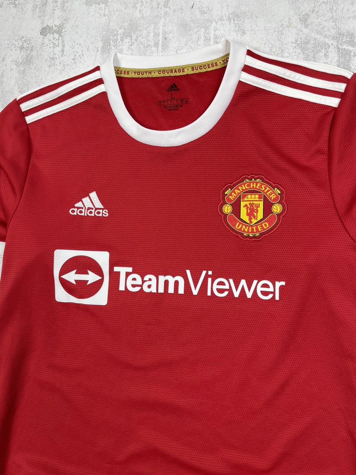 Adidas 21/22 Man United Home Jersey | AEROREADY Tech Kit Red Size US L / EU 52-54 / 3 - 2 Thumbnail