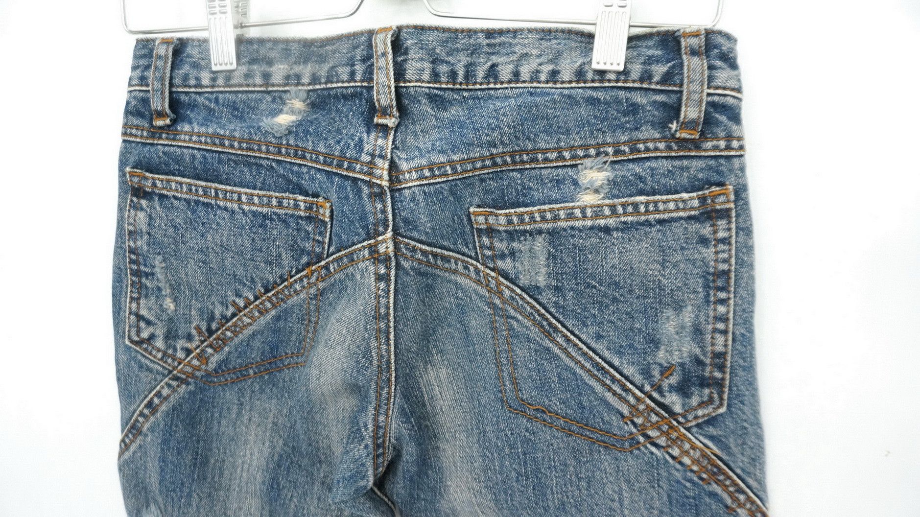 Japanese Brand DEAR HEART Japan Women Vintage Flared Jeans Size 27" / US 4 / IT 40 - 8 Thumbnail