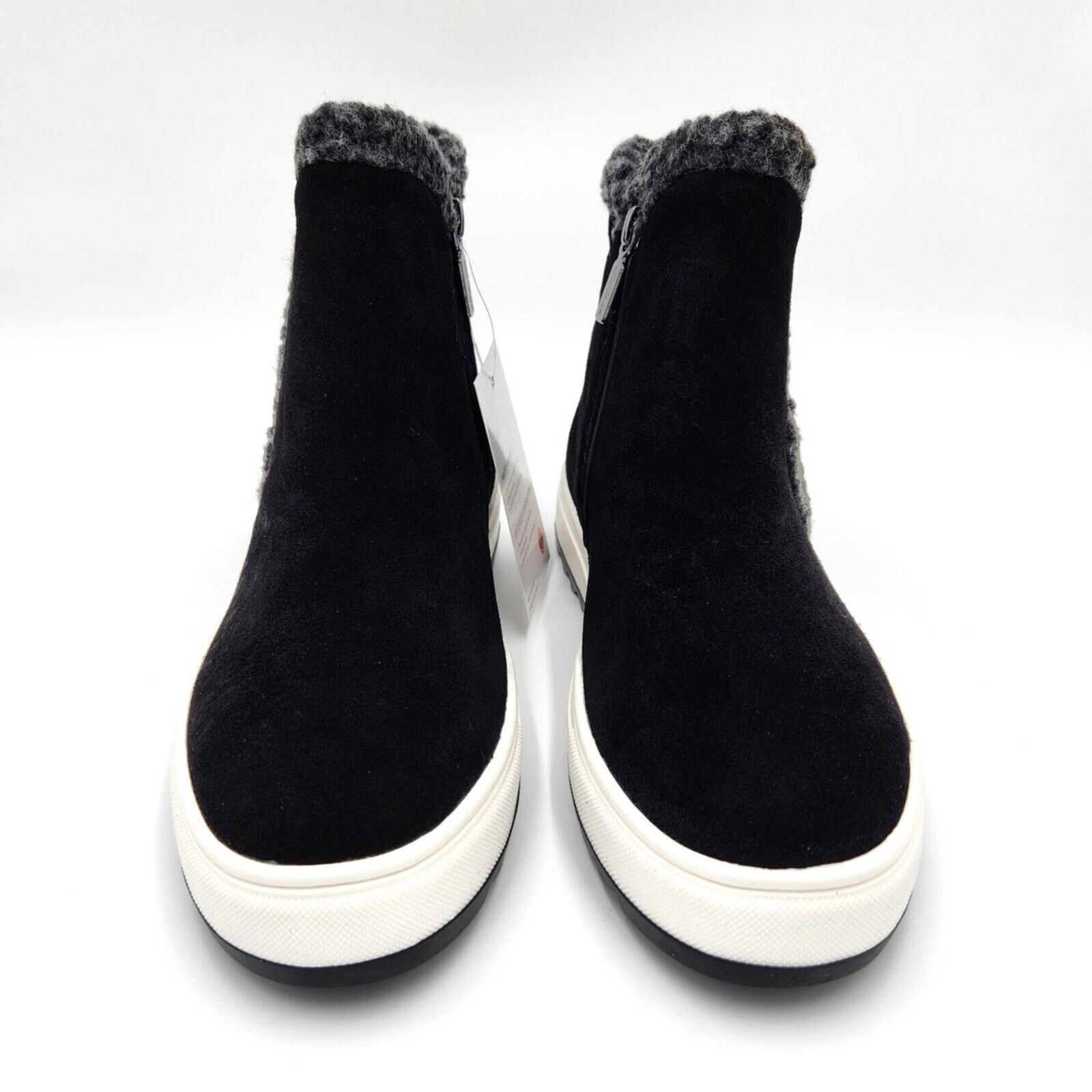 The Unbranded Brand Aqua Women Black Suede Waterproof Pull-On Sneakers Size 7.5 Size US 7.5 / IT 37.5 - 2 Thumbnail