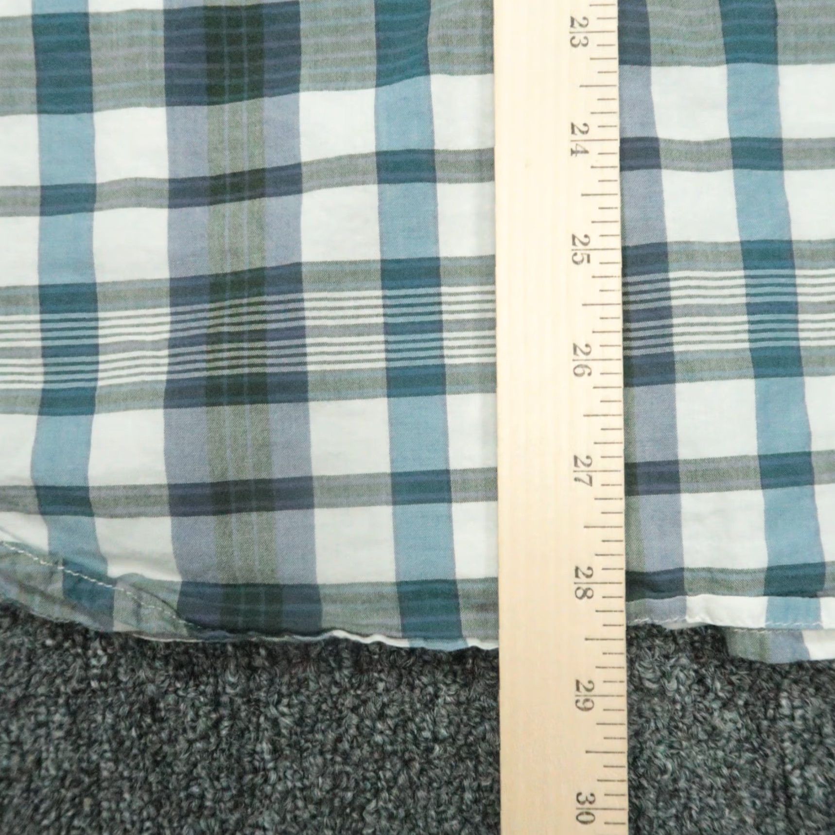 Ralph Lauren Denim & Supply Ralph Lauren Shirt Men Medium Blue Gray Plaid Pearl Snap Western Size US M / EU 48-50 / 2 - 7 Thumbnail