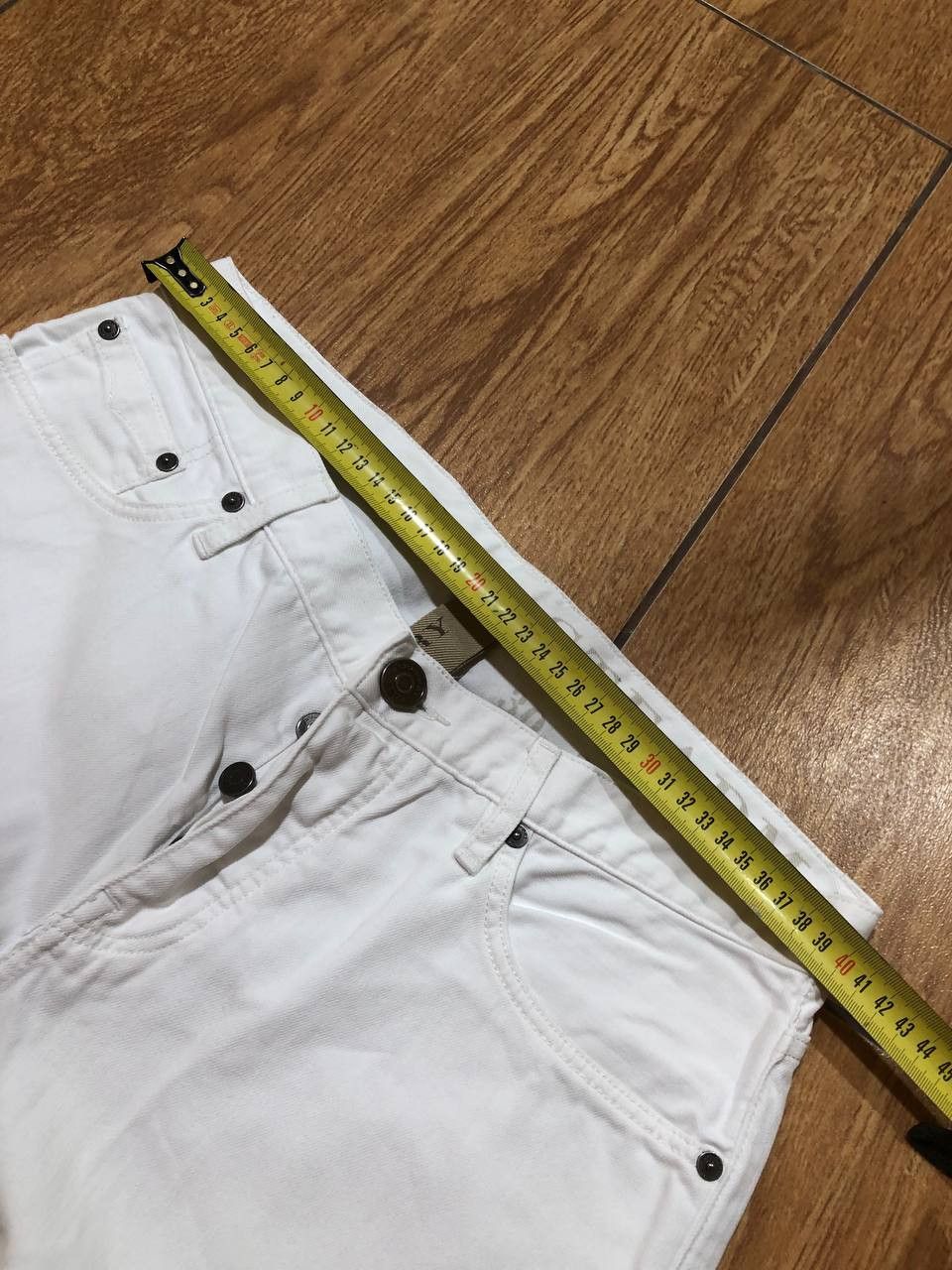 Burberry Mens Burberry Brit Steadman White Cotton Straight Jeans Size US 30 / EU 46 - 11 Thumbnail