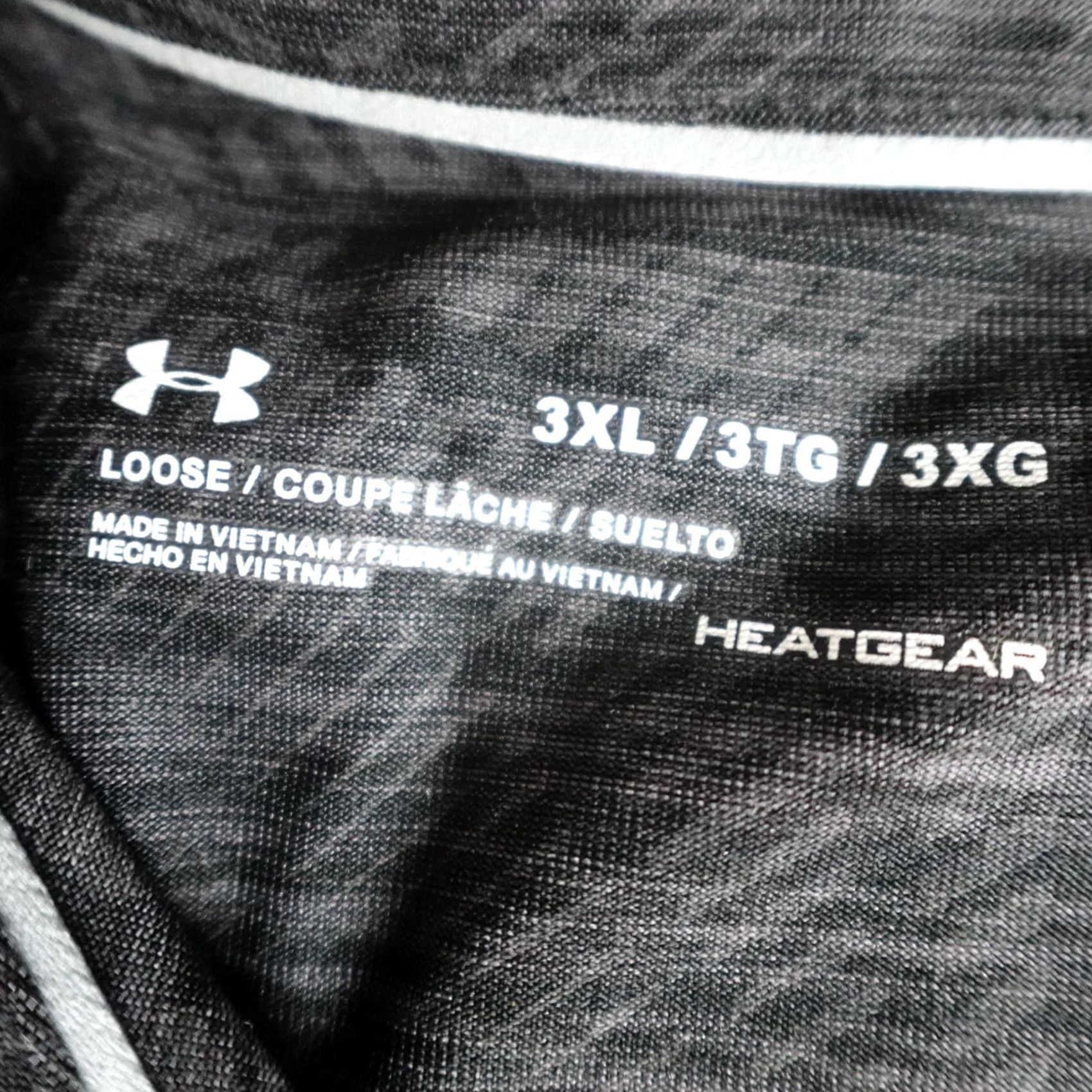 Under Armour Under Armour Polo Shirt 3XL Gray Black Striped Embroidered UMD Maryland Terps Sports Golf Shirt Mens Size US XXL / EU 58 / 5 - 7 Thumbnail