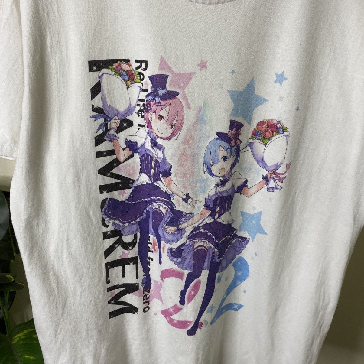 Anime Y2K Anime Re:Zero Ram Rem Sexy Graphic T Shirt Size US L / EU 52-54 / 3 - 2 Thumbnail