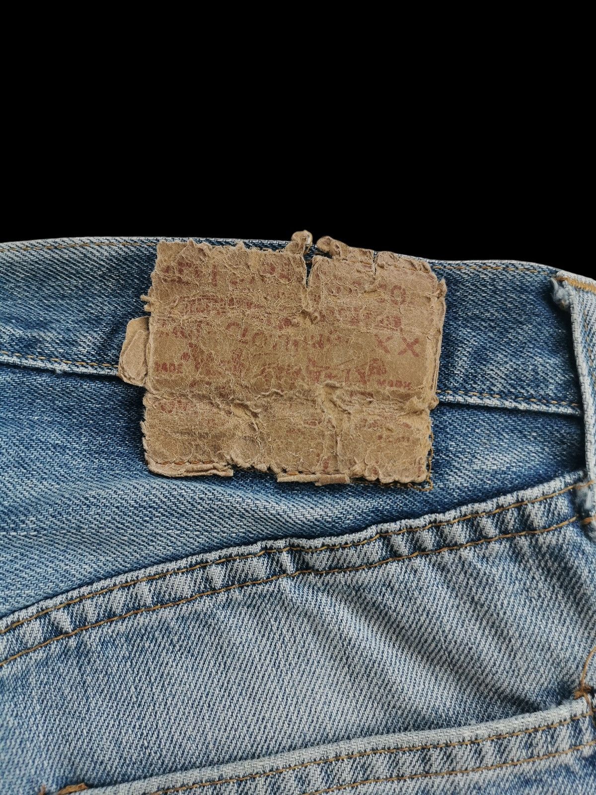 Levi's 70s - 80s Vintage Levis Button Stamp 6 Selvedge Denim Jeans Size US 27 - 9 Thumbnail