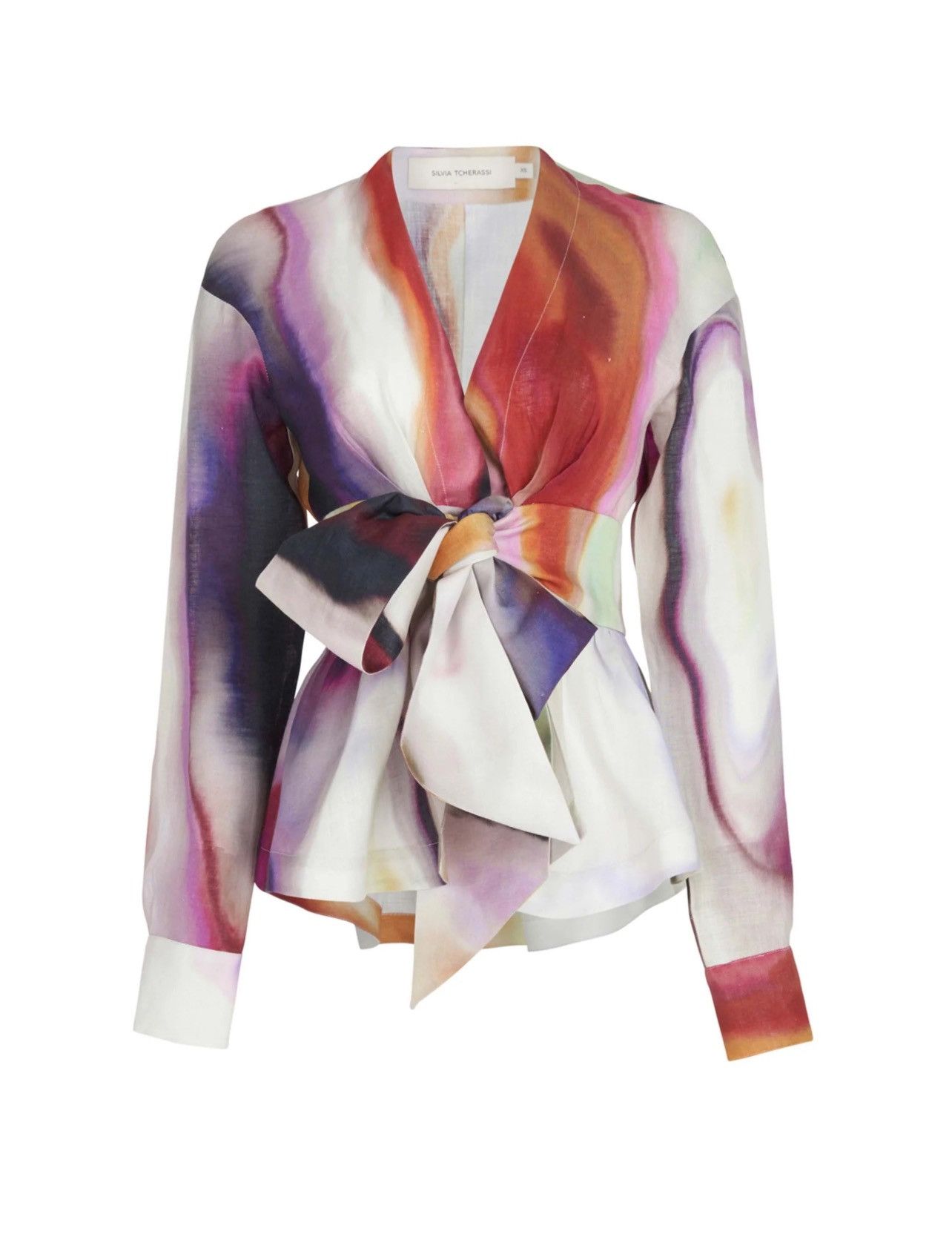 Other Silvia Tcherassi Saanvi Blouse Iridescent Marble Size 2L Size XXL / US 16-18 / IT 52-54 - 2 Thumbnail