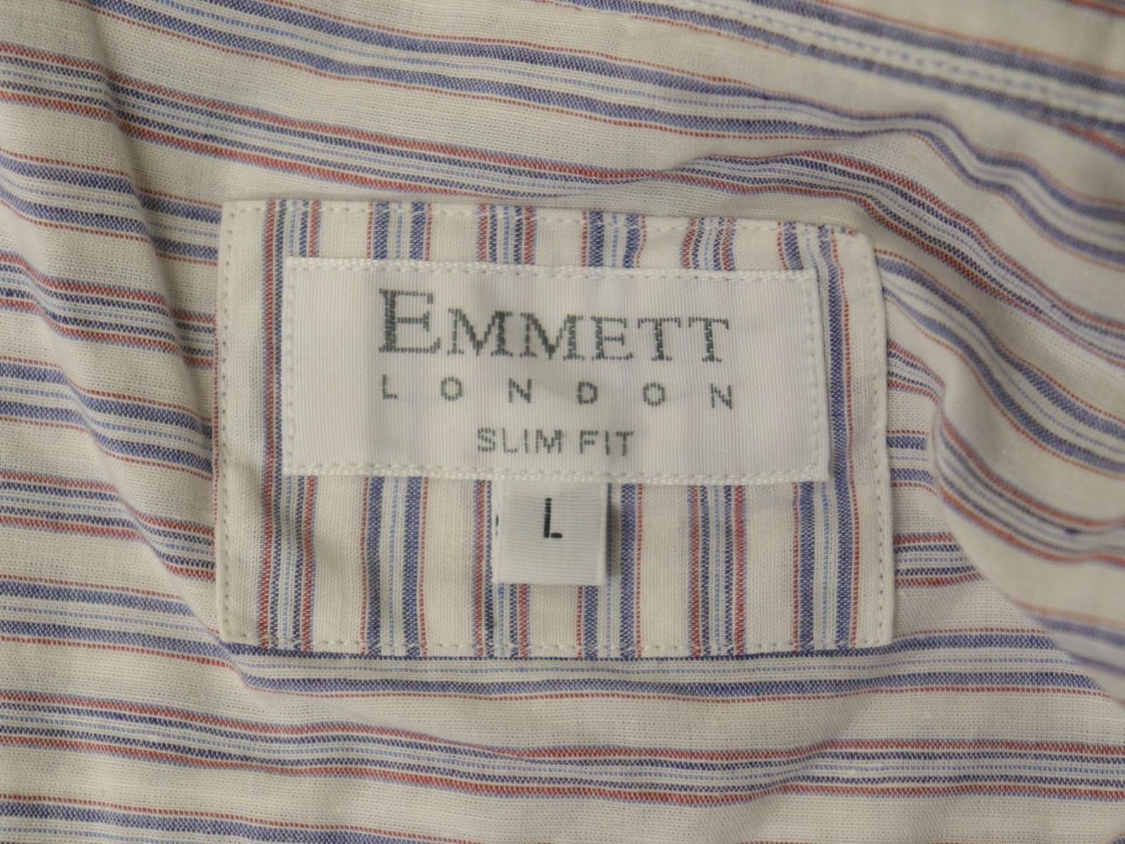 Emmett Emmett Multi Striped Cotton Collared Button-Up Shirt Size L Size US L / EU 52-54 / 3 - 9 Thumbnail