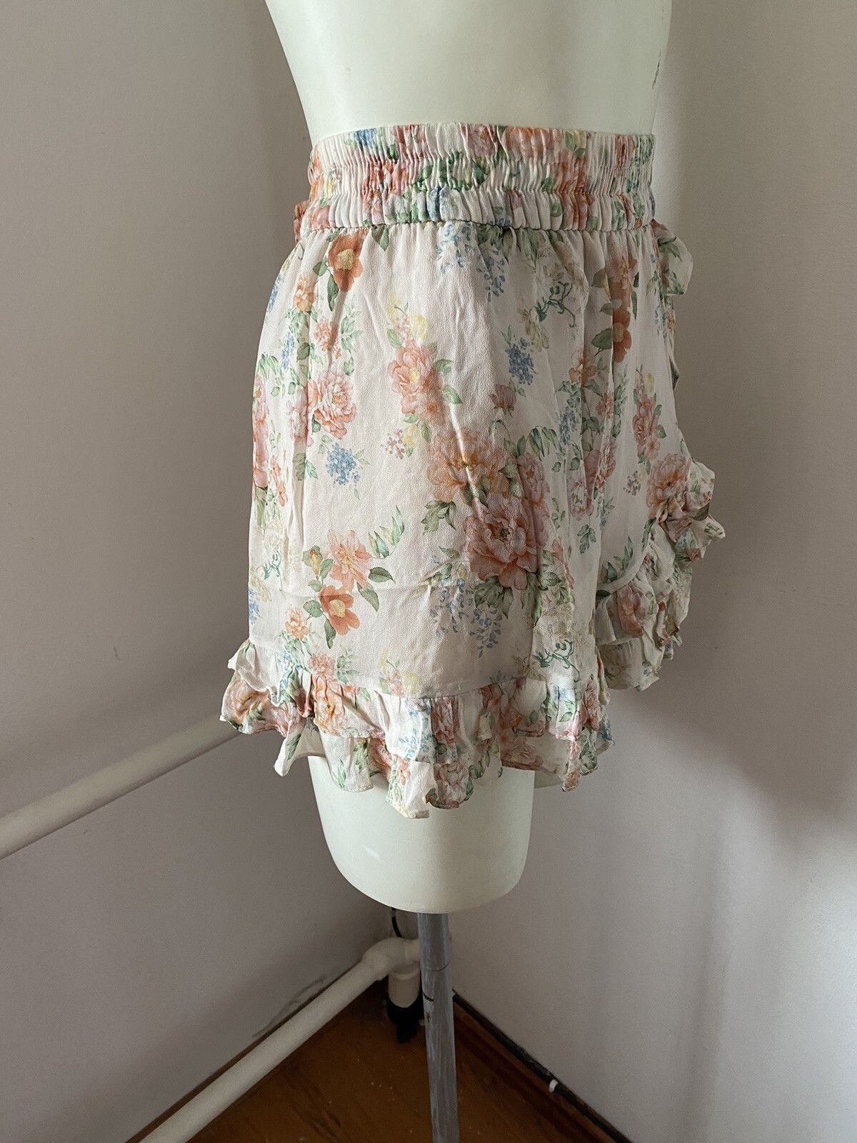 Other Zara Mini Flared Ruffled Skirt Floral Size L Sk43 Size 34" / US 12 / IT 48 - 3 Thumbnail