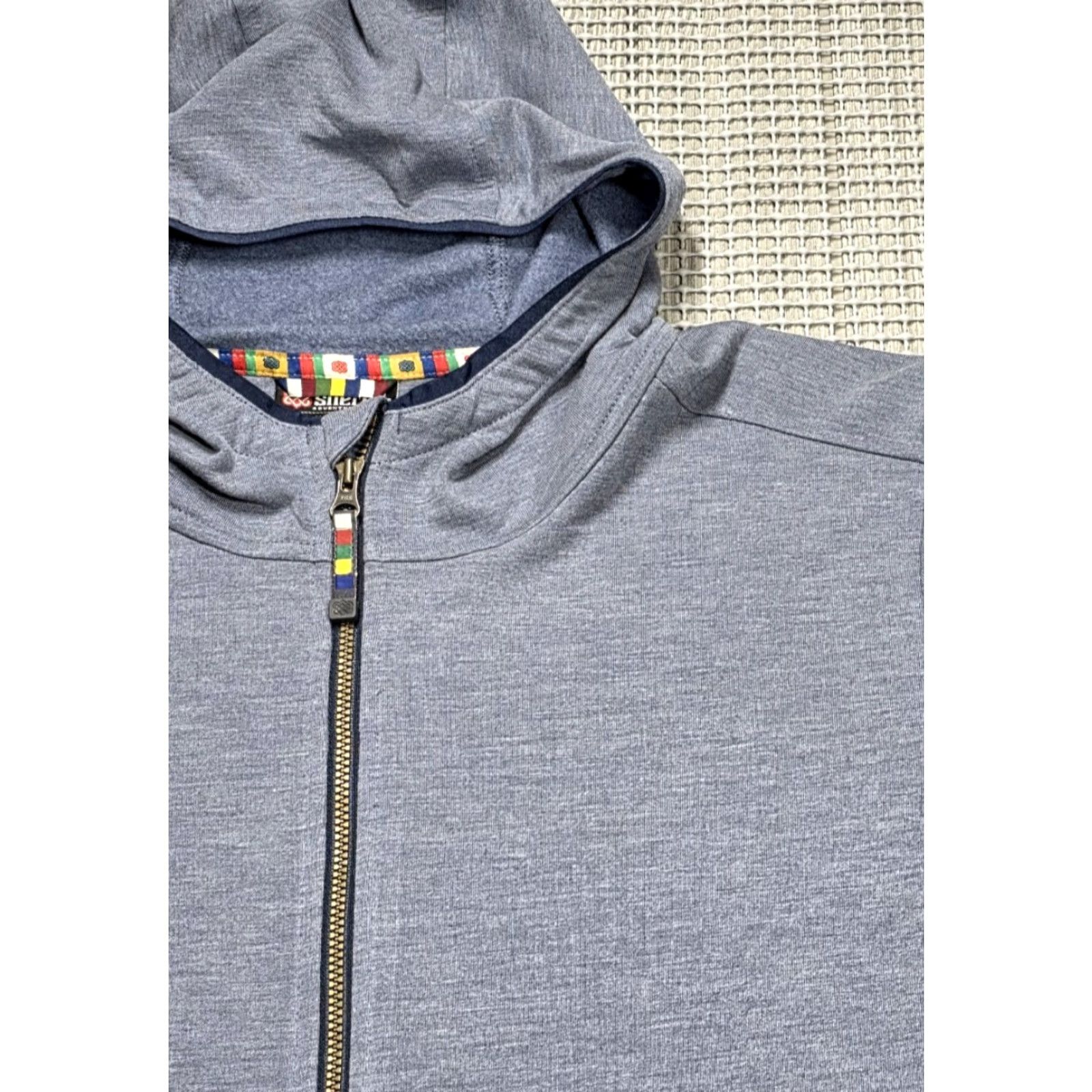 Vintage Sherpa Adventure Gear Women's XL Dawa Hoodie Jacket Active Blue Full Zip Size XL / US 12-14 / IT 48-50 - 2 Thumbnail