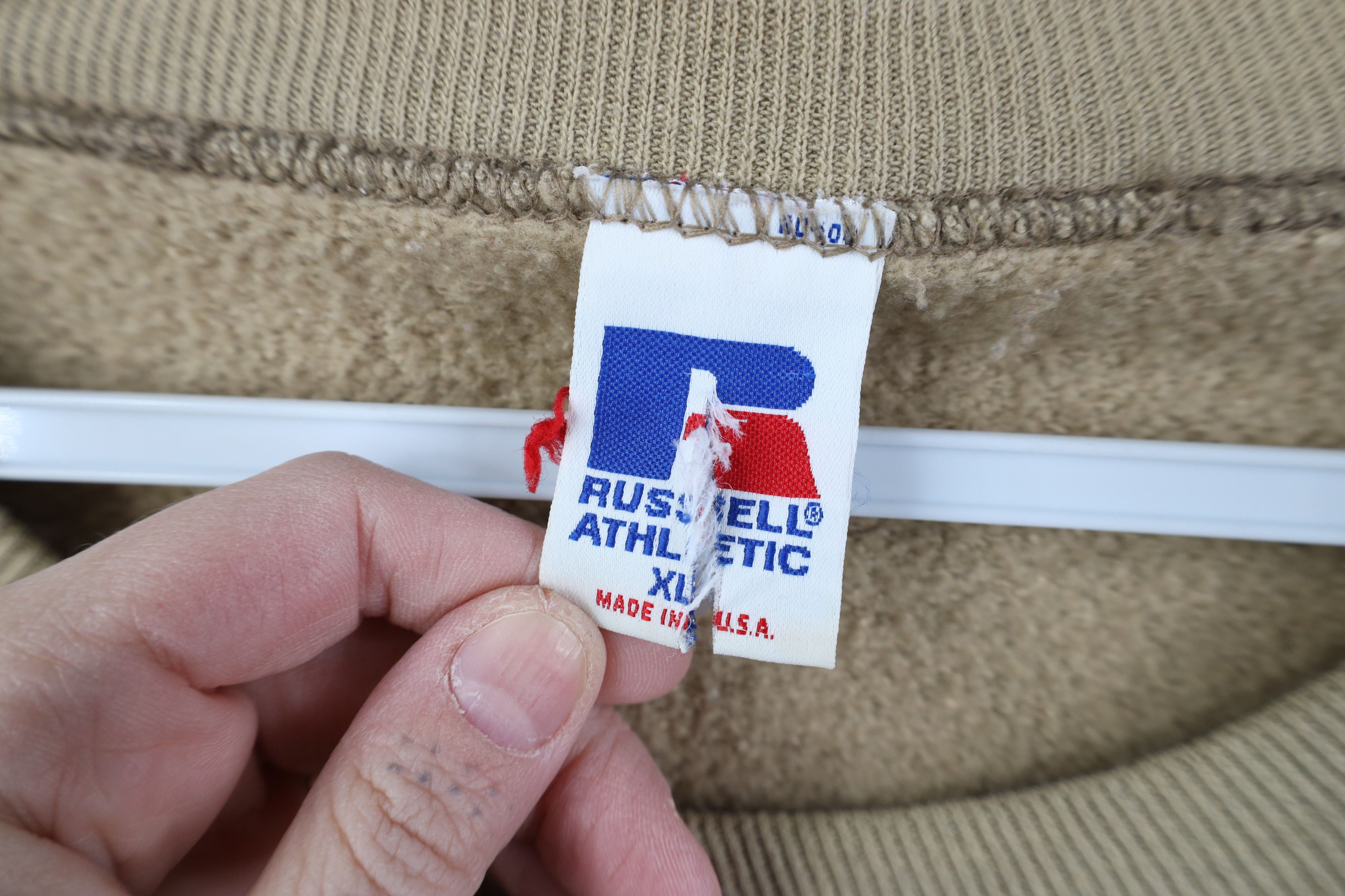 Russell Athletic Vintage 90s Russell Athletic Crewneck Sweatshirt Sand USA Size US XL / EU 56 / 4 - 6 Thumbnail