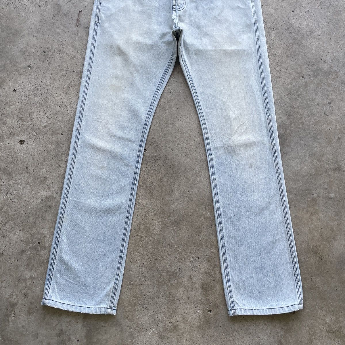 Japanese Brand Vintage Lee Japan Workwear Wash Jeans Faded Pants Denim W31 Size US 31 - 4 Thumbnail