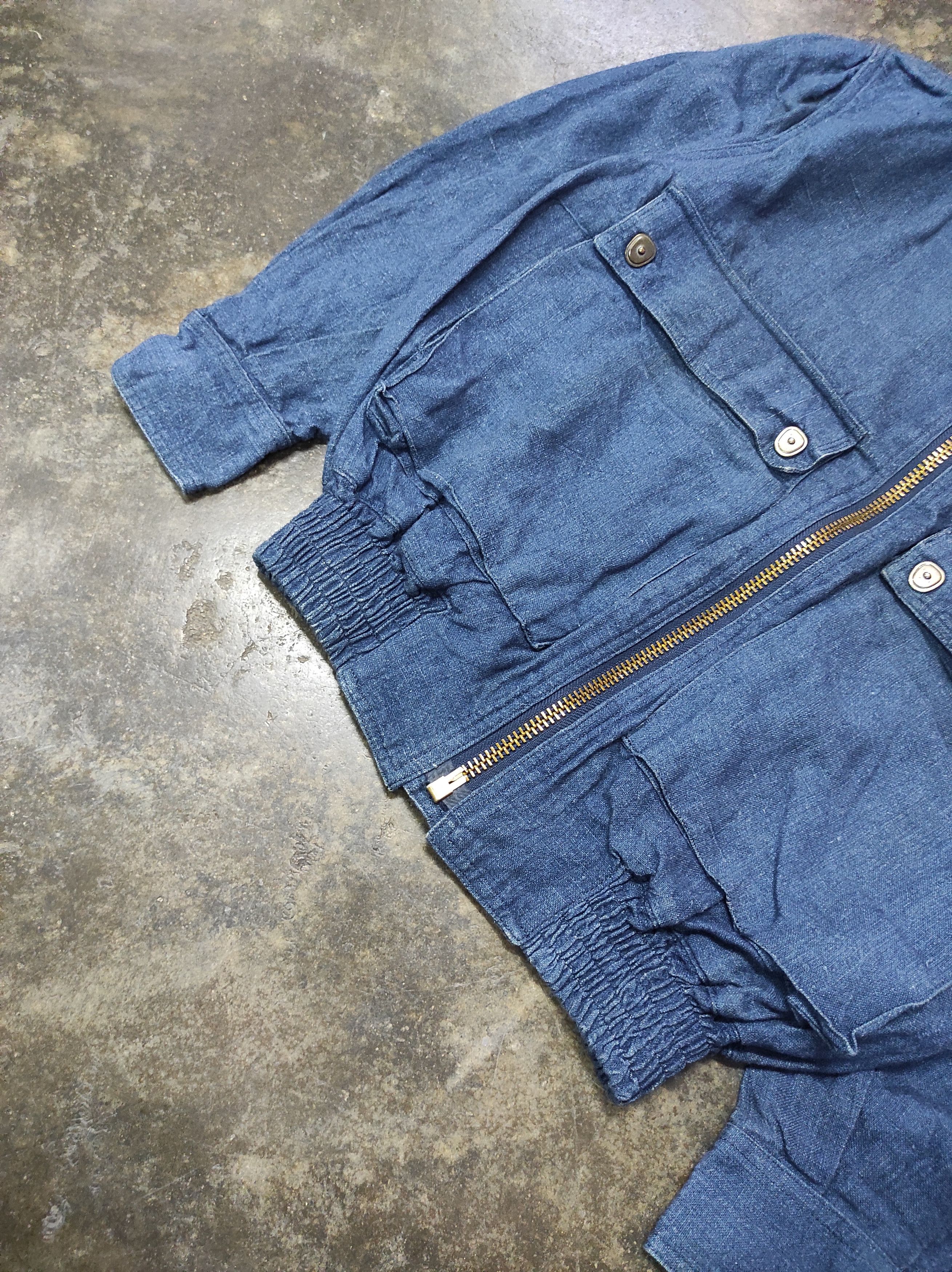 Japanese Brand VINTAGE PACCINO DENIM BOMBER JACKET Size US L / EU 52-54 / 3 - 4 Thumbnail